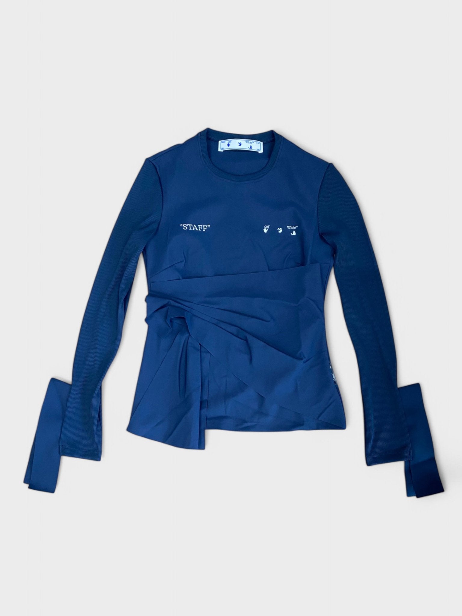 Off - White Wrap Top Blue - Supplied FashionOff White