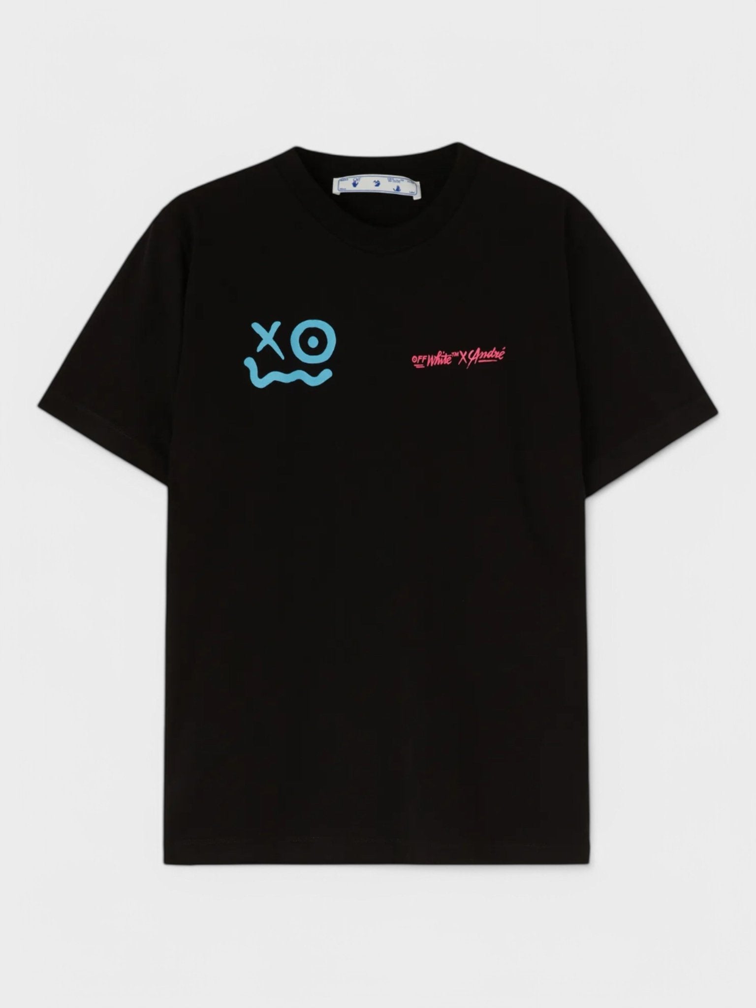 Off - White X Andre Saraiva Spray Arrow Slim T-Shirt Black - Supplied FashionOFF WHITE