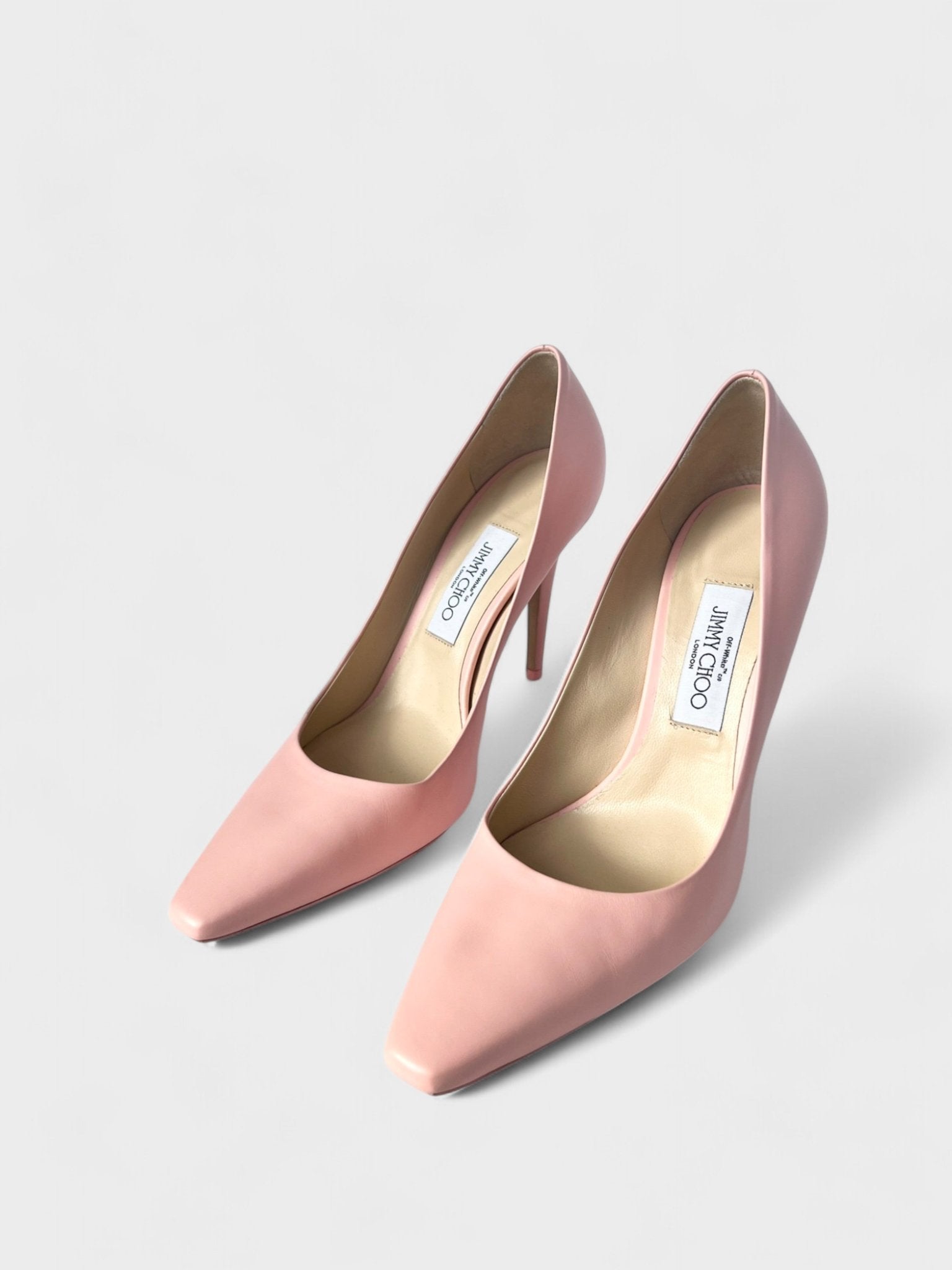 Off - White X Jimmy Choo Frances Pump Pink Pre - Loved - Supplied FashionOff White