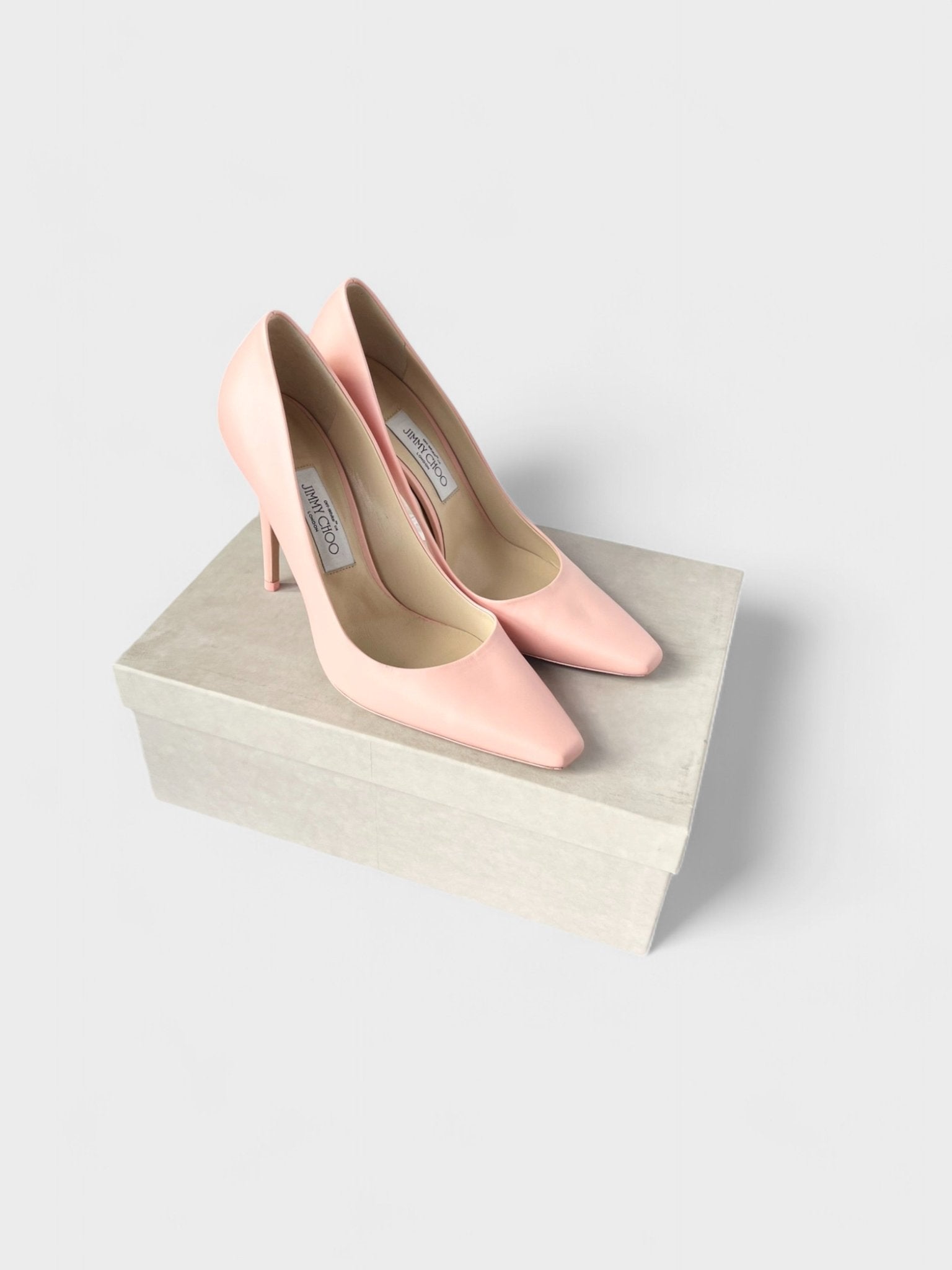 Off - White X Jimmy Choo Frances Pump Pink Pre - Loved - Supplied FashionOff White