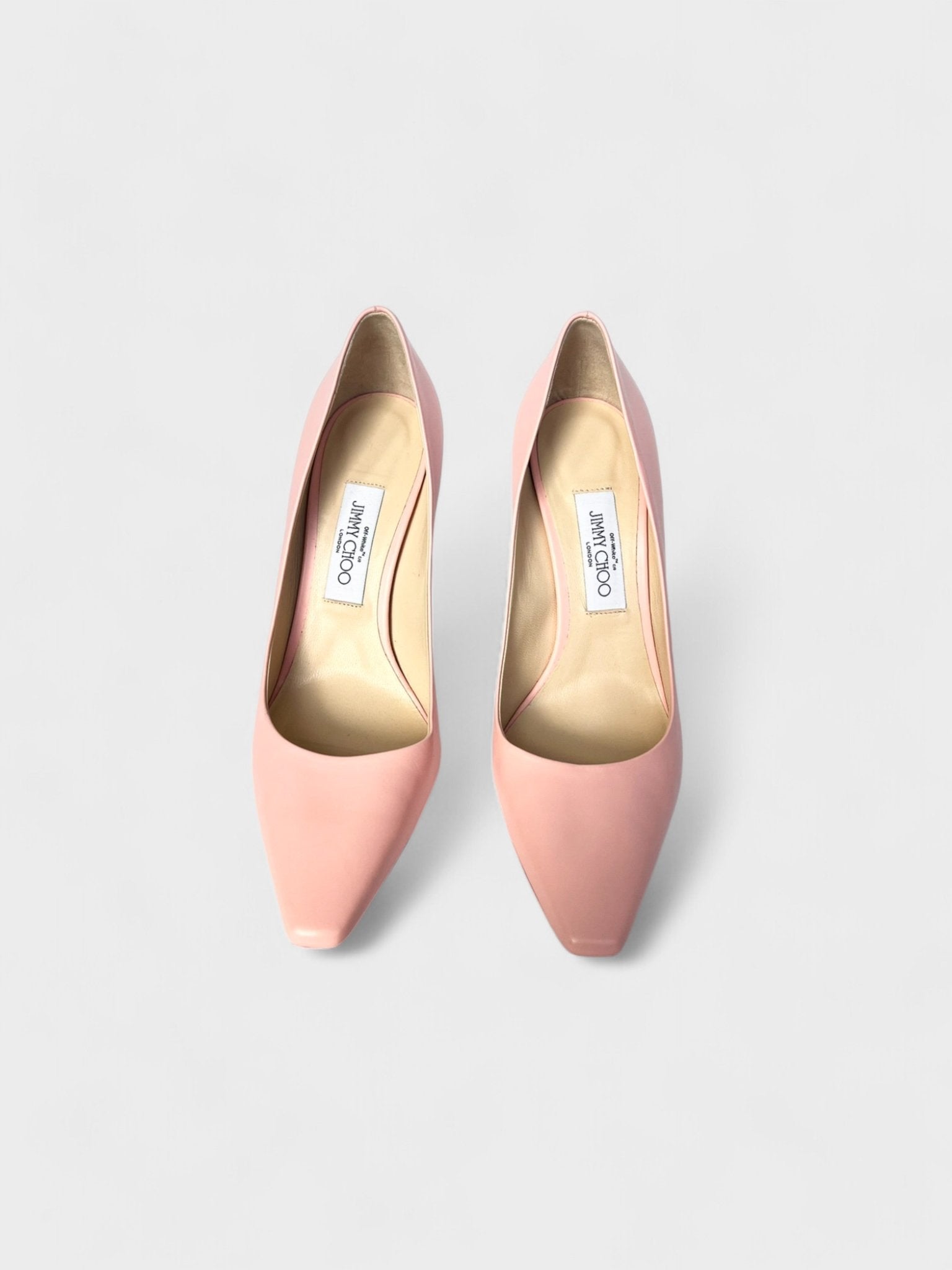 Off - White X Jimmy Choo Frances Pump Pink Pre - Loved - Supplied FashionOff White