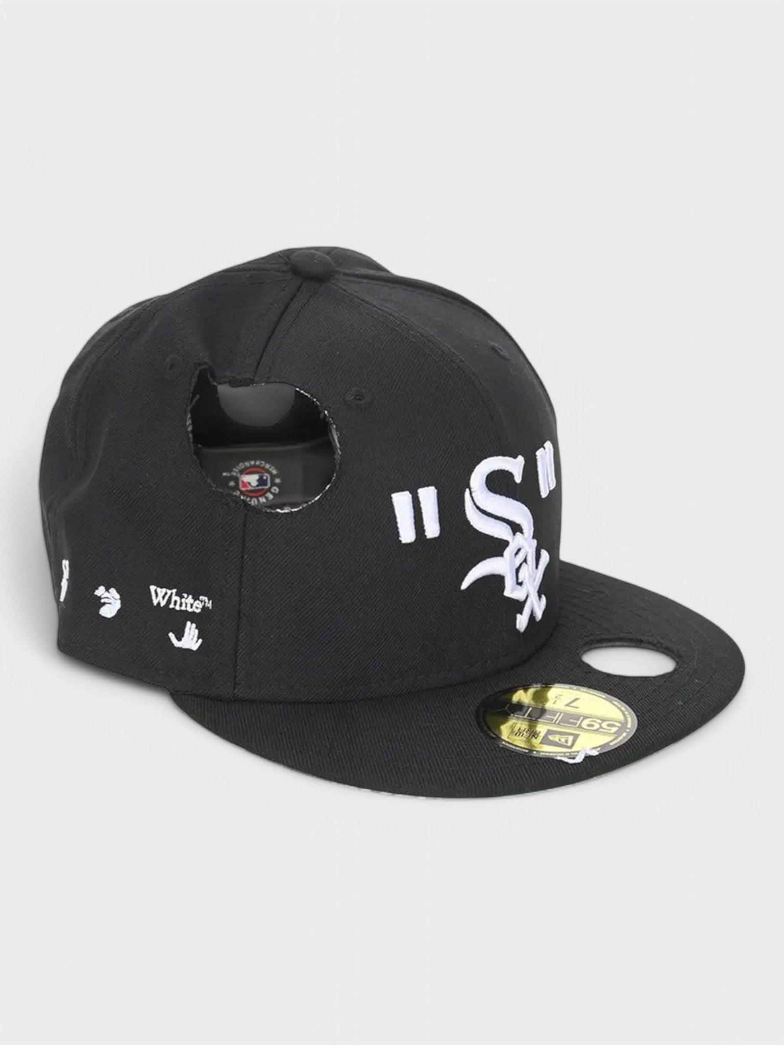 Off - White X Mlb Chicago White Sox Cap Black/White - Supplied FashionOFF WHITE