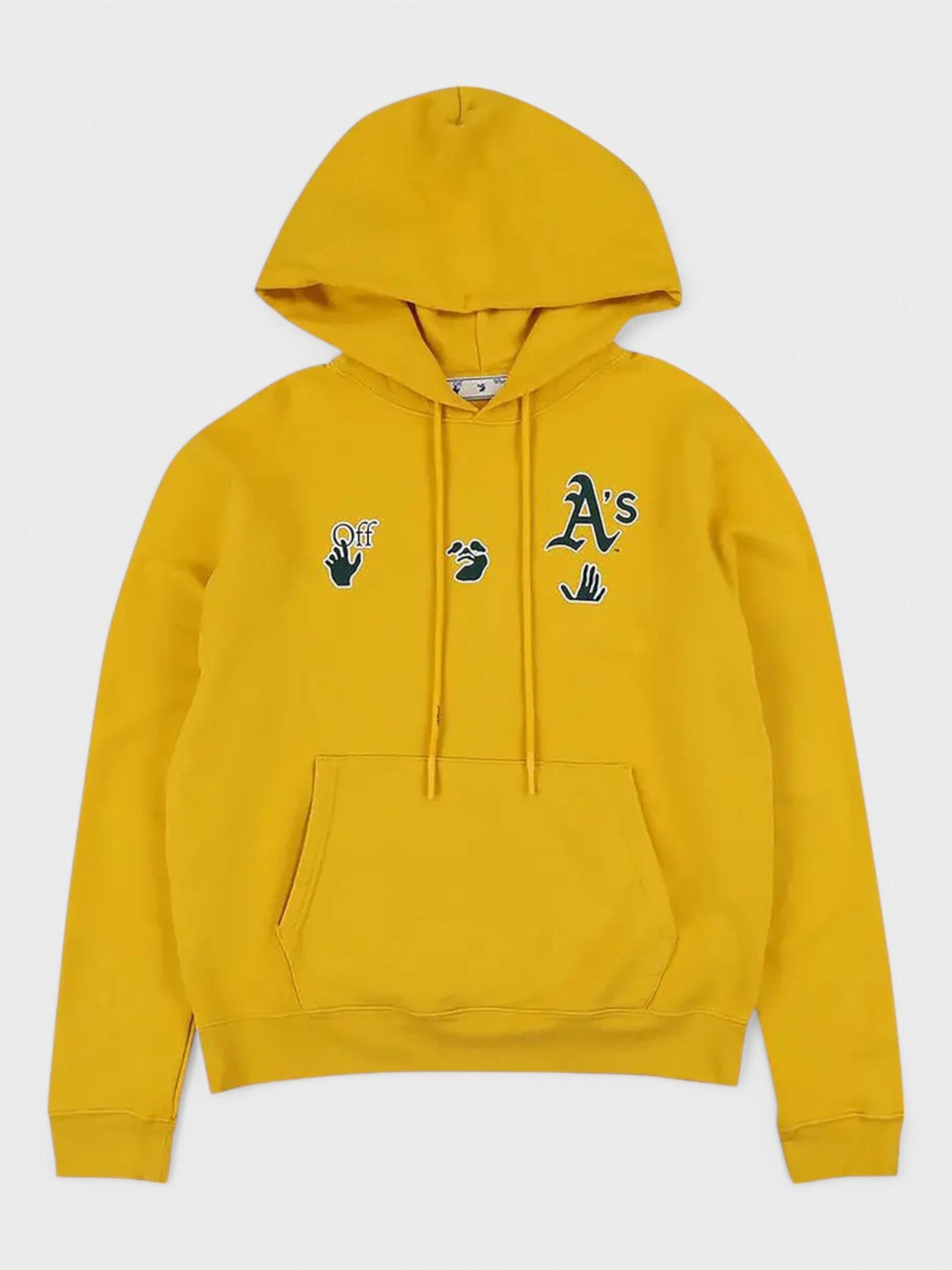 Off - White X Mlb Oakland Athletics Hoodie Yellow/Blue - Supplied FashionOFF WHITE