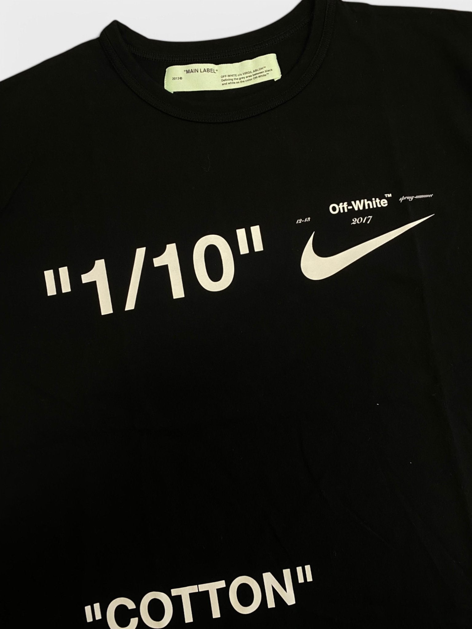 ★関税込★NIKE★NIKE OFF-WHITE X NIKE MEN'S T-SHIRT★BLACK★ T-shirts Nike x Off-White™ Men's T-Shirt Black | Footshop