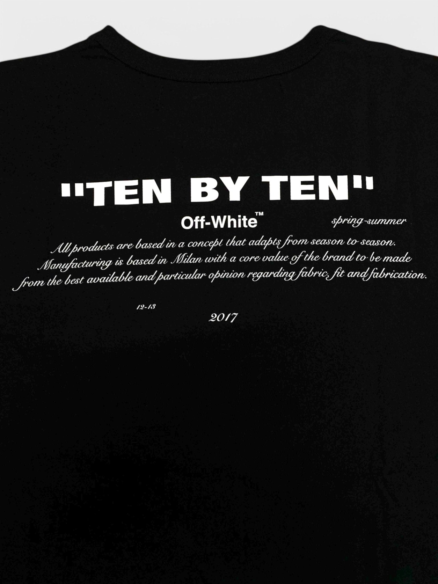 Off White x Nike Ten By Ten T-Shirt Black - Supplied FashionOff White