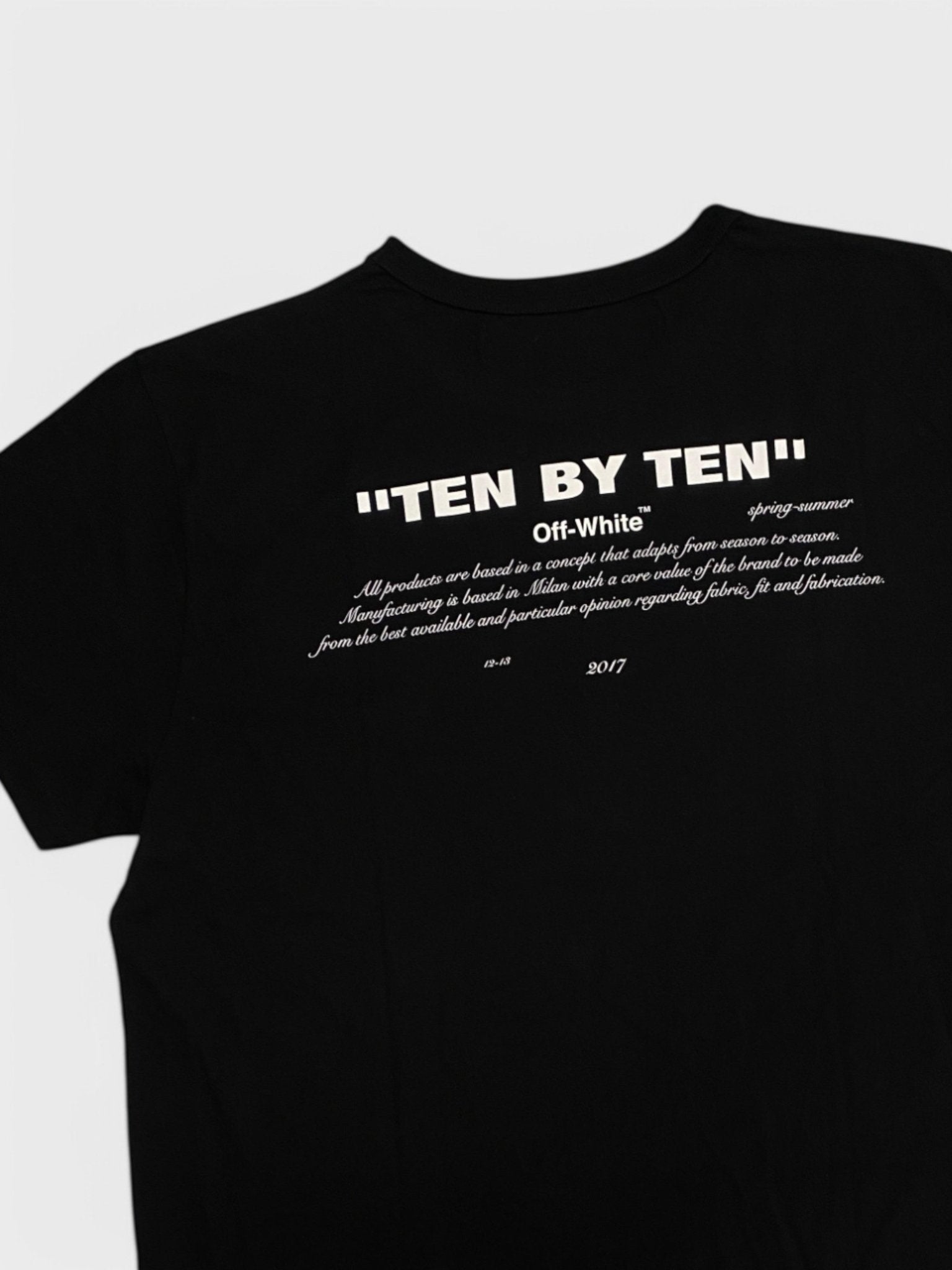 Off White x Nike Ten By Ten T-Shirt Black - Supplied FashionOff White