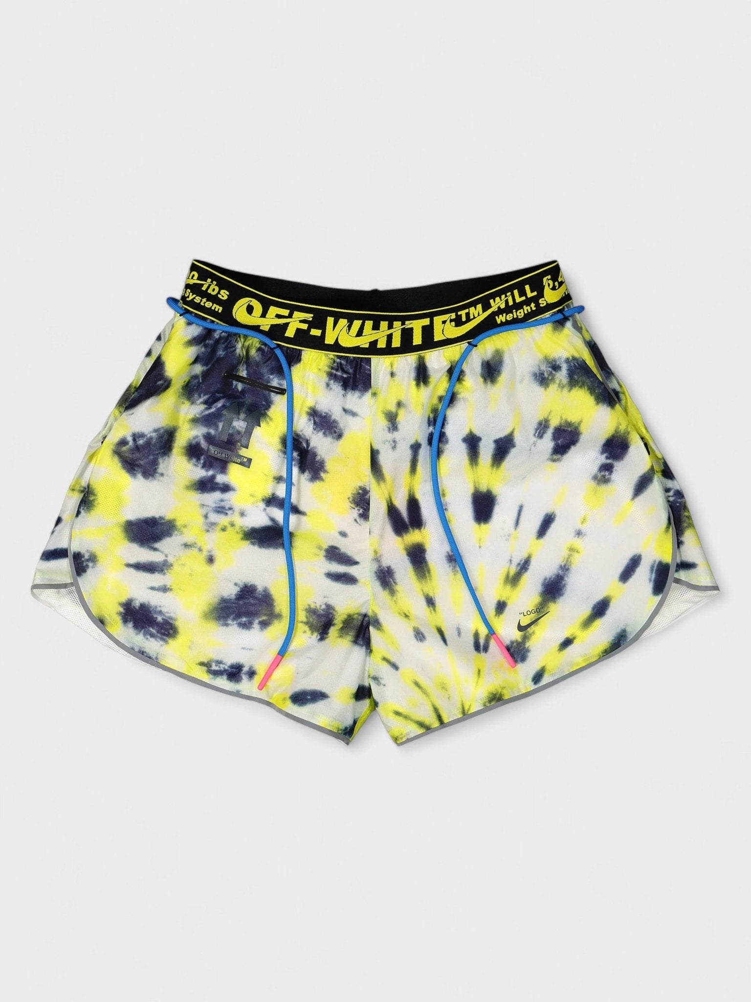 Off White x Nike Women's NRG Shorts Volt - Supplied FashionOff White