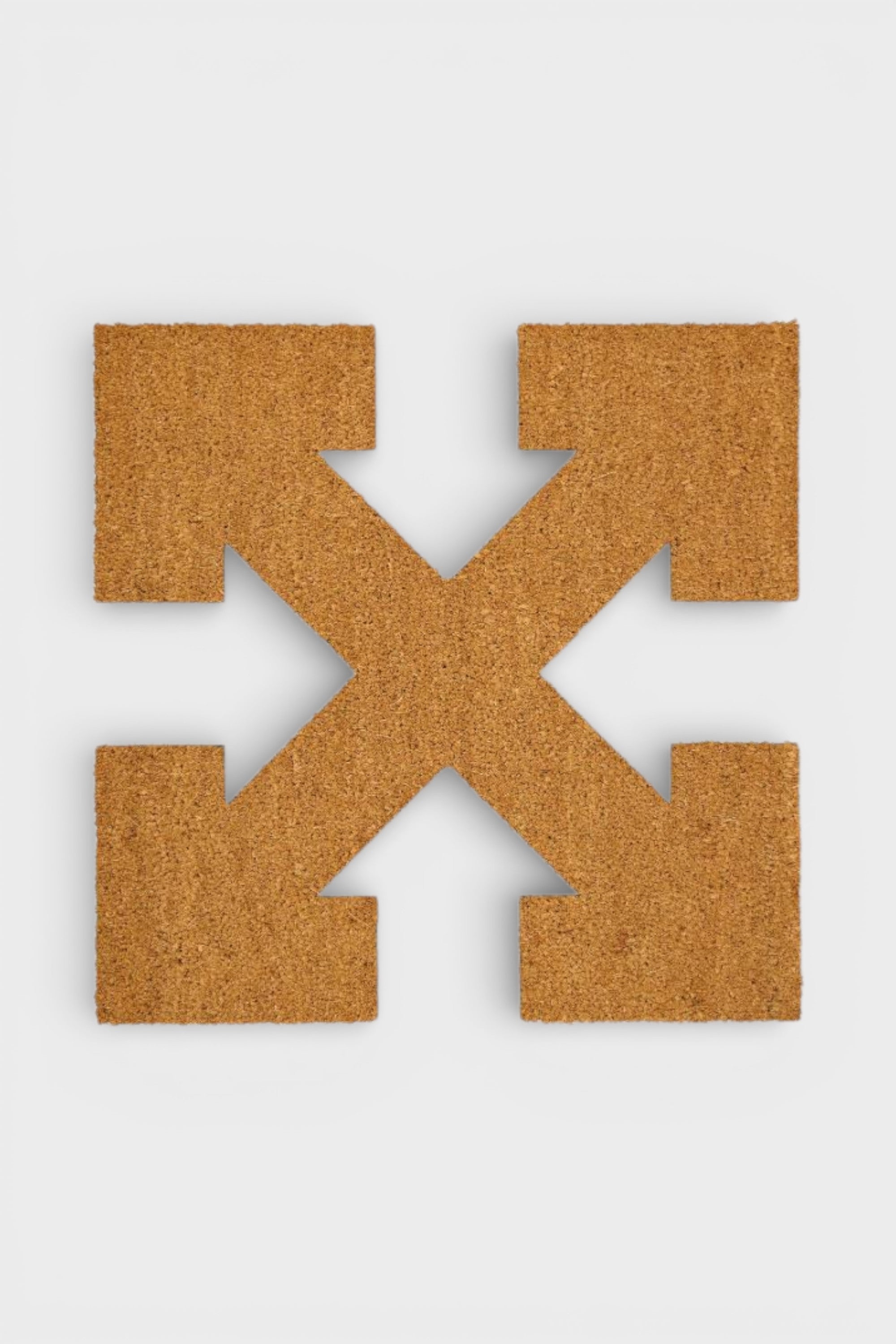 Off-White Door Mat Brown