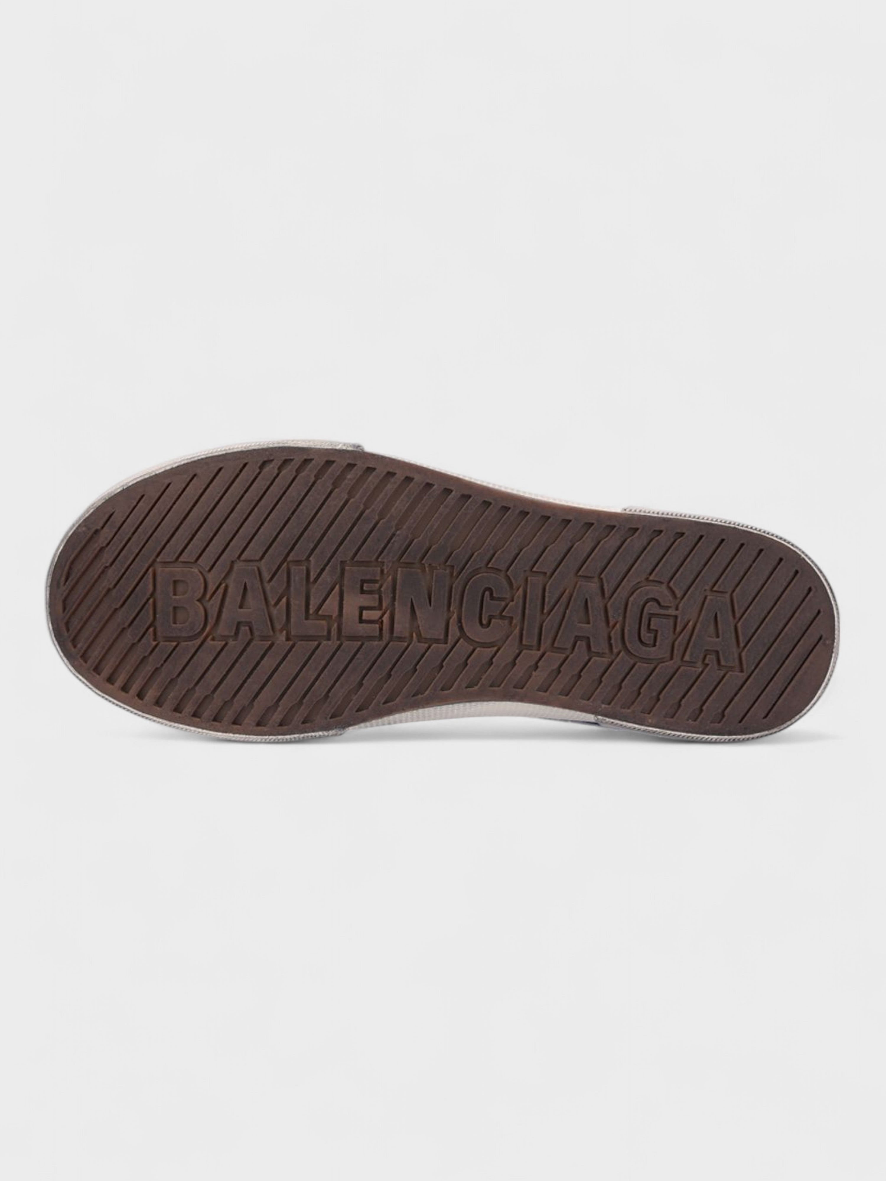 Balenciaga Paris High Destroyed Black White