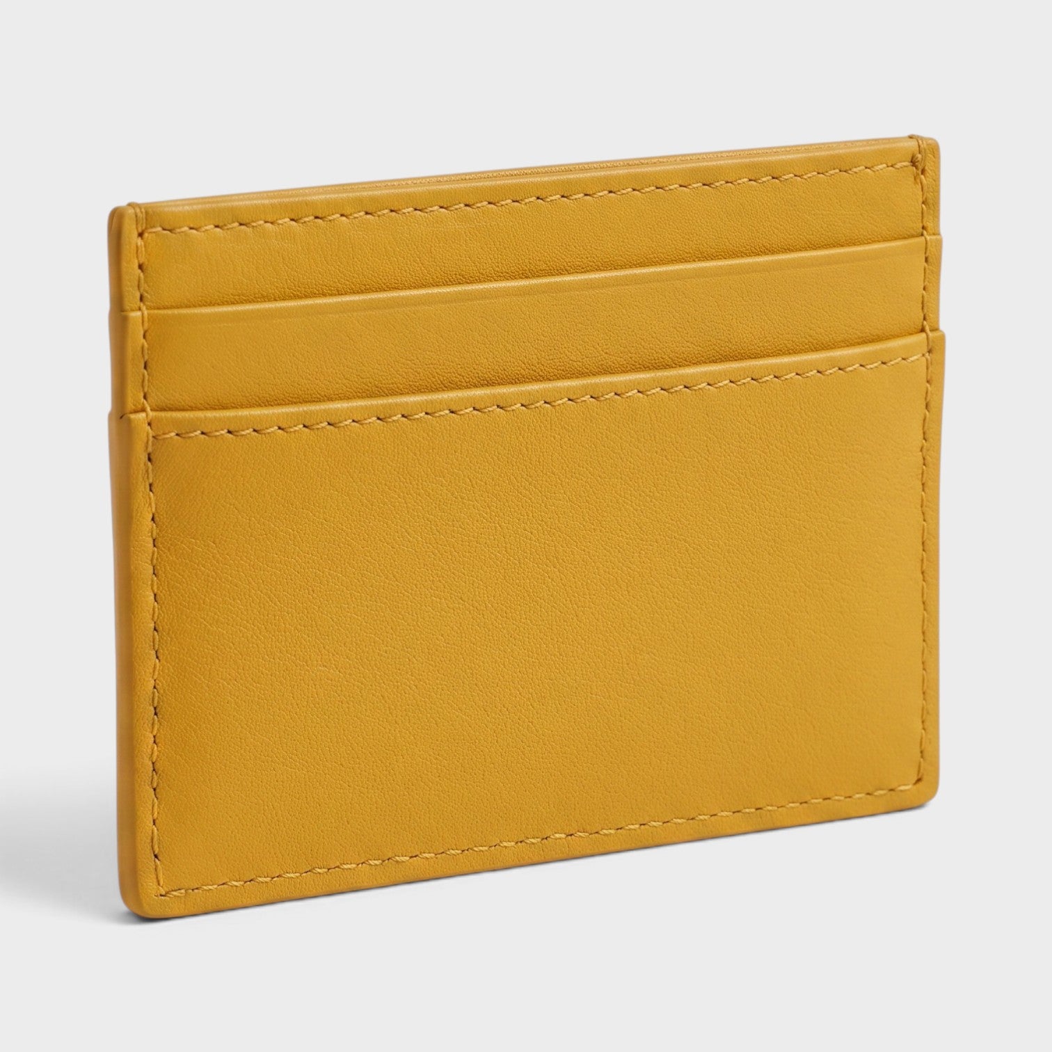 Medusa Card Case Quilted Mustard Yellow
