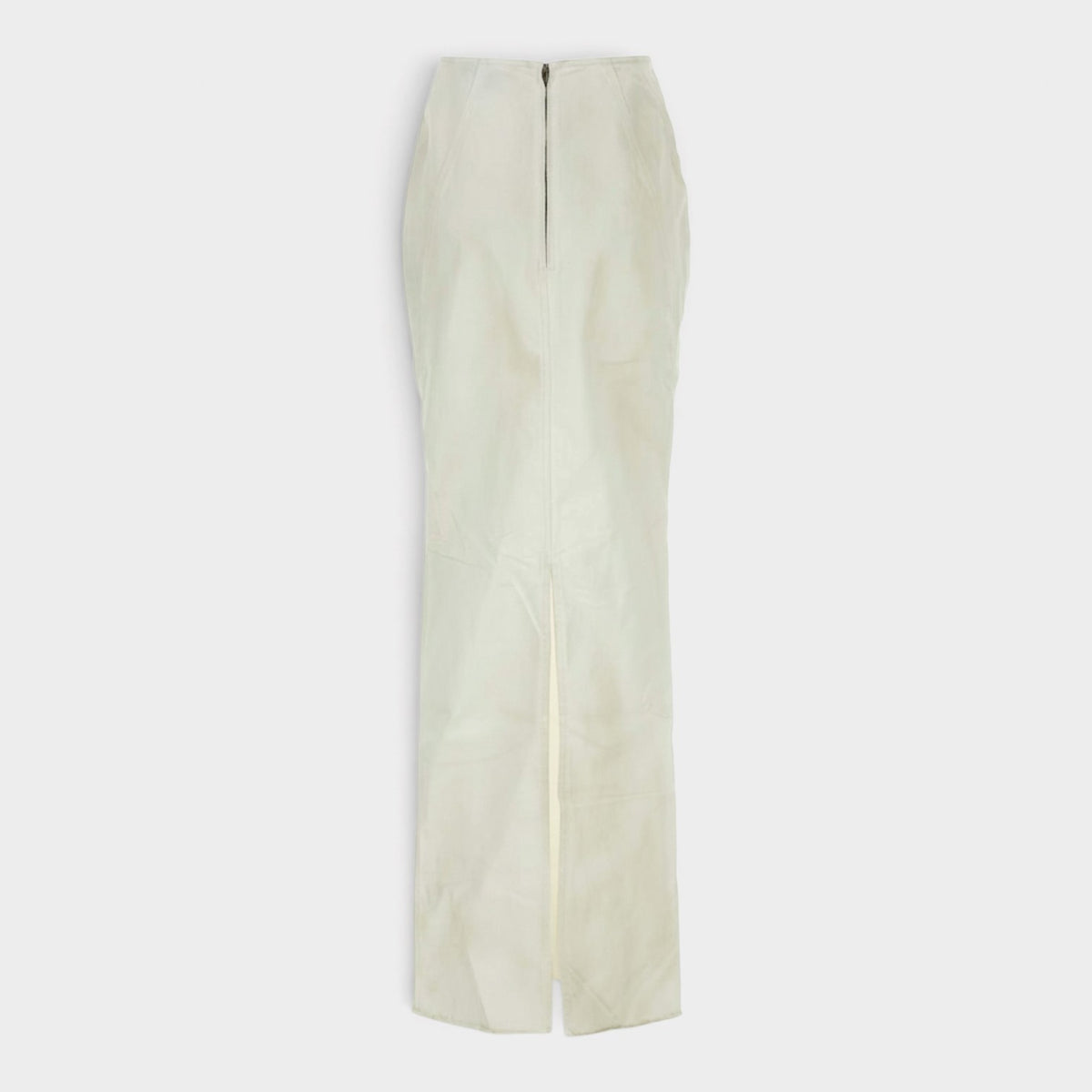 Channel Skirt Bone White