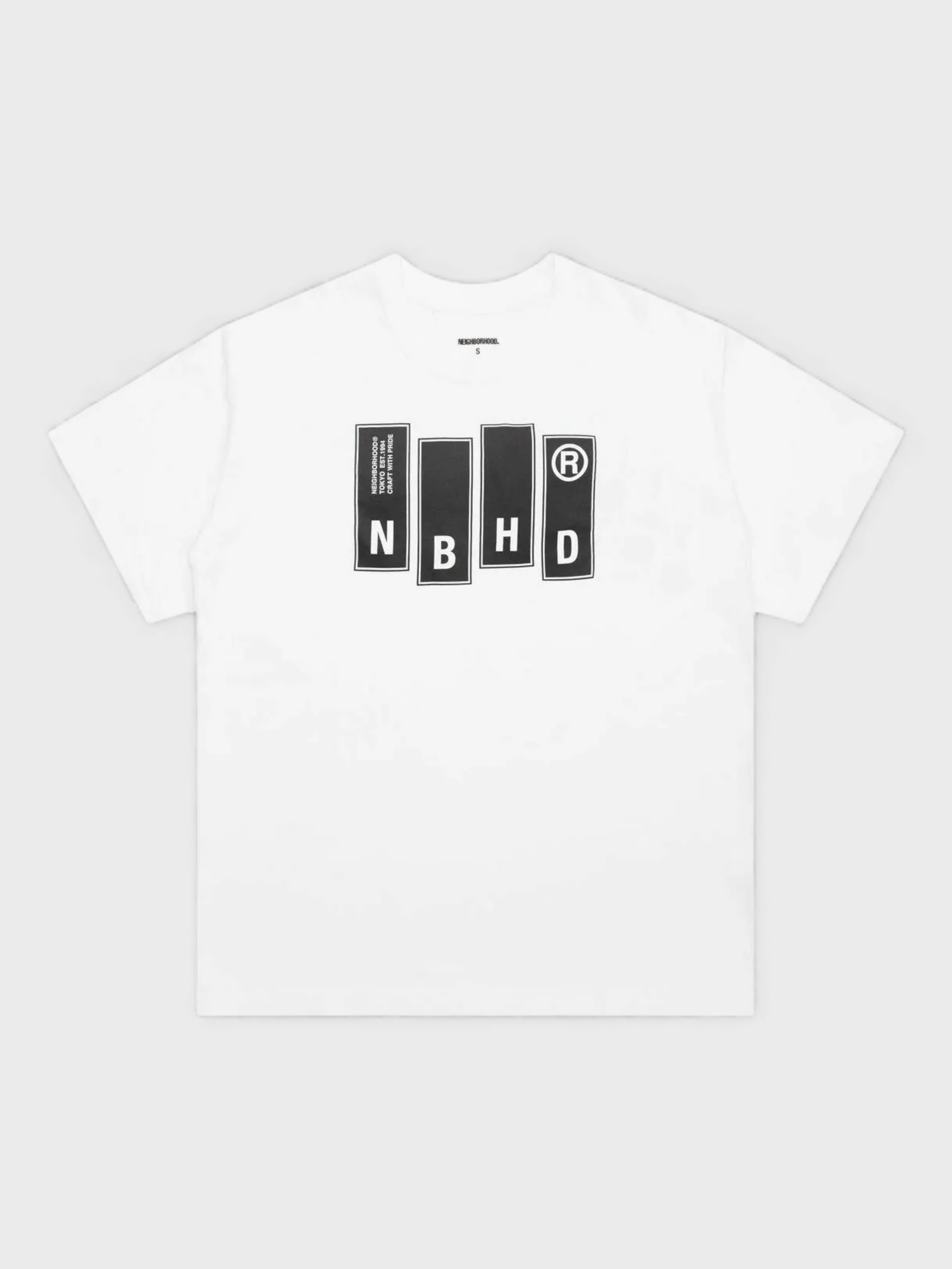 Neighborhood Logo Printed T-Shirt White