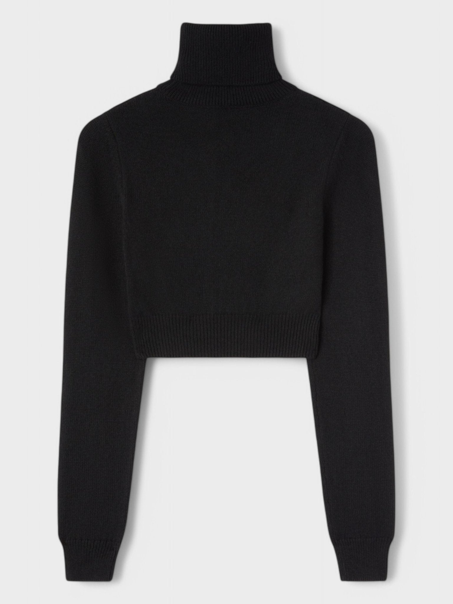 Palm Angels All Roads Cropped Turtleneck Black/White - Supplied FashionPALM ANGELS