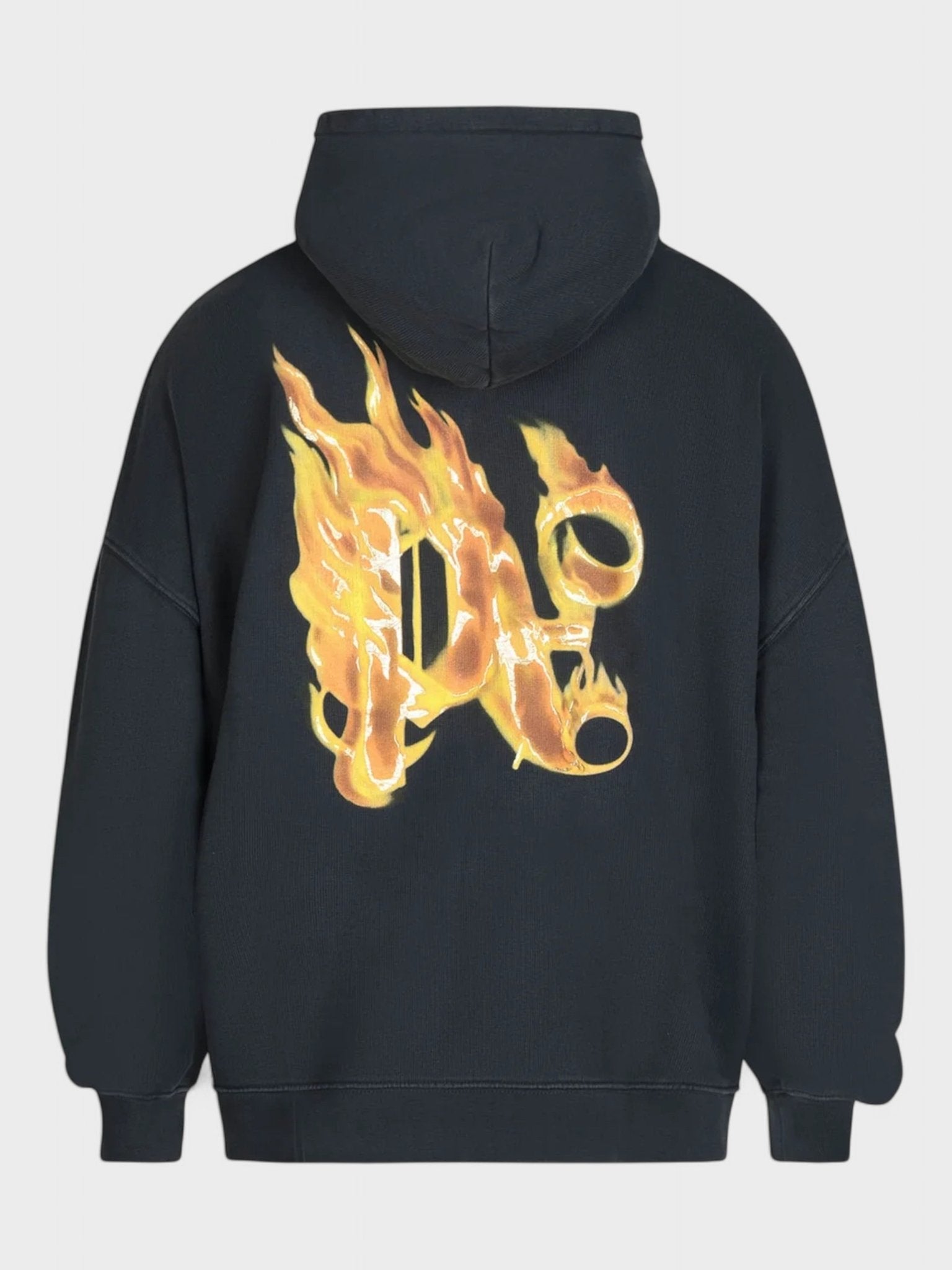 Palm Angels Back Burning Hoodie 'Black/Gold' - Supplied FashionPalm Angels