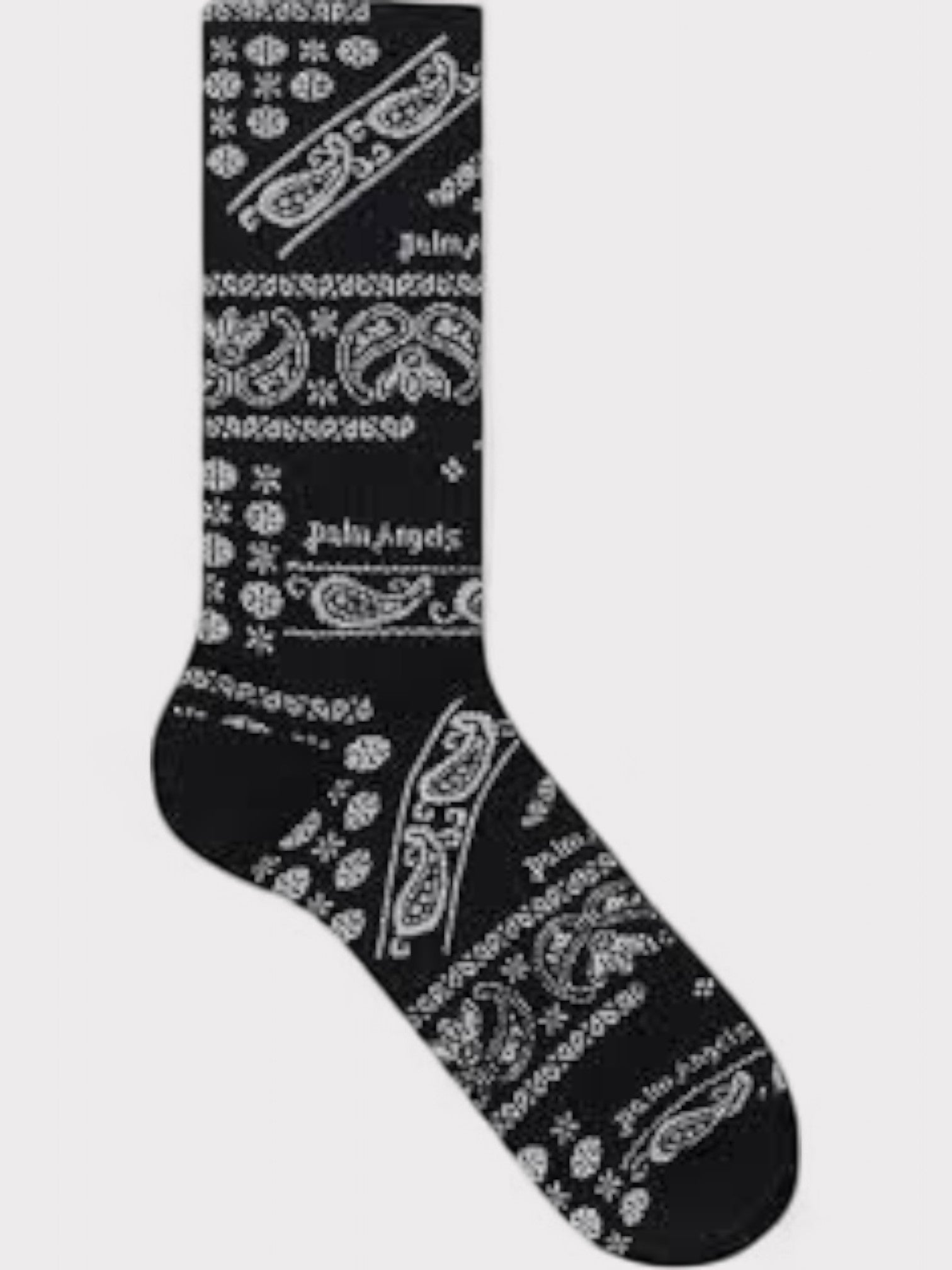 Palm Angels Bandana Socks Black Off White - Supplied FashionPalm Angels