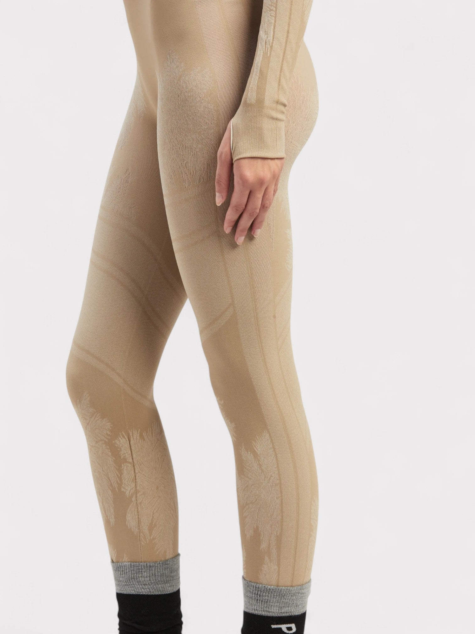 Palm Angels Baselayer Ski Bottom Beige - Supplied FashionPalm Angels