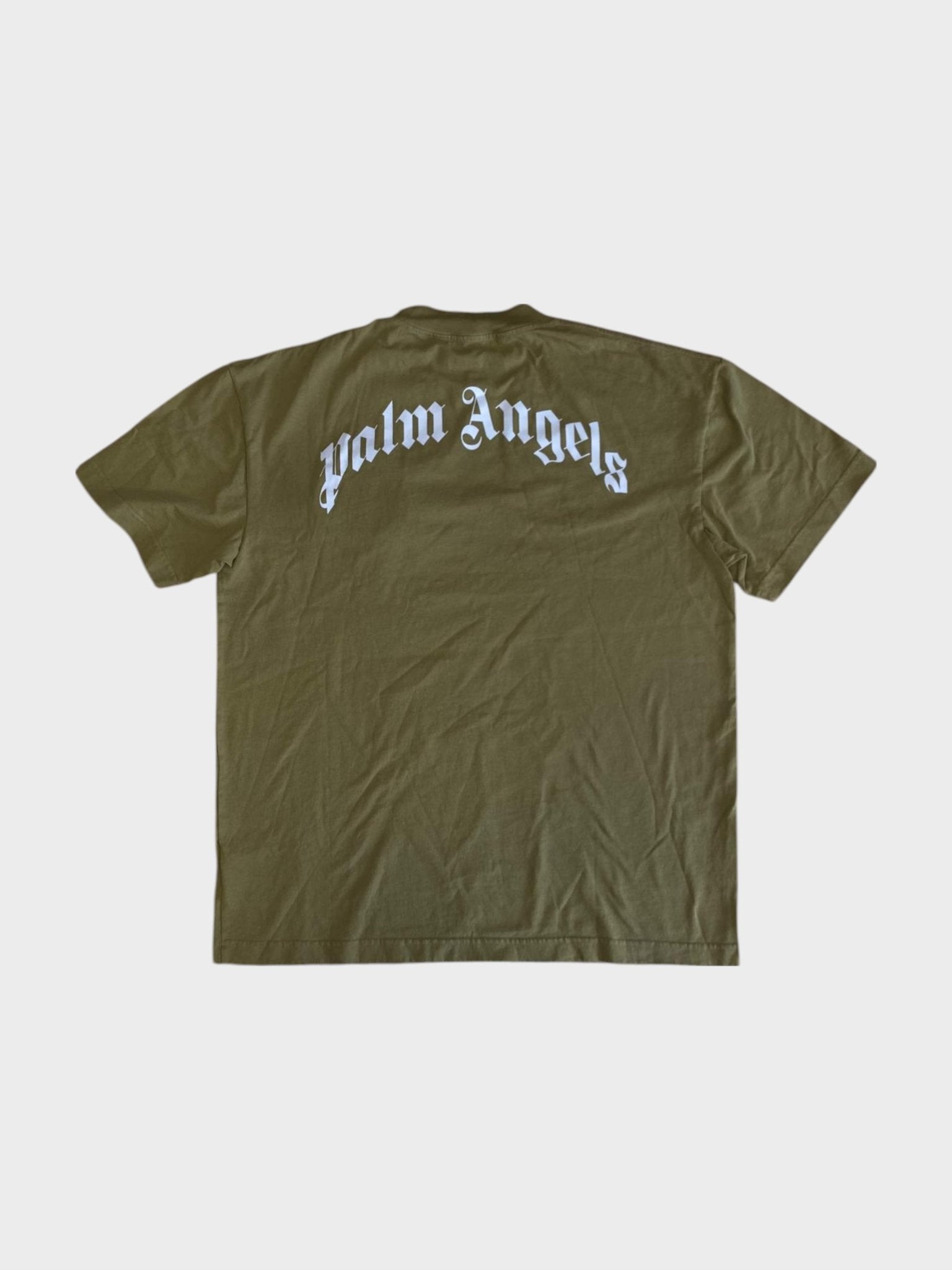 Palm Angels Bear Short Sleeve Tee Khaki White - Supplied FashionPalm Angels