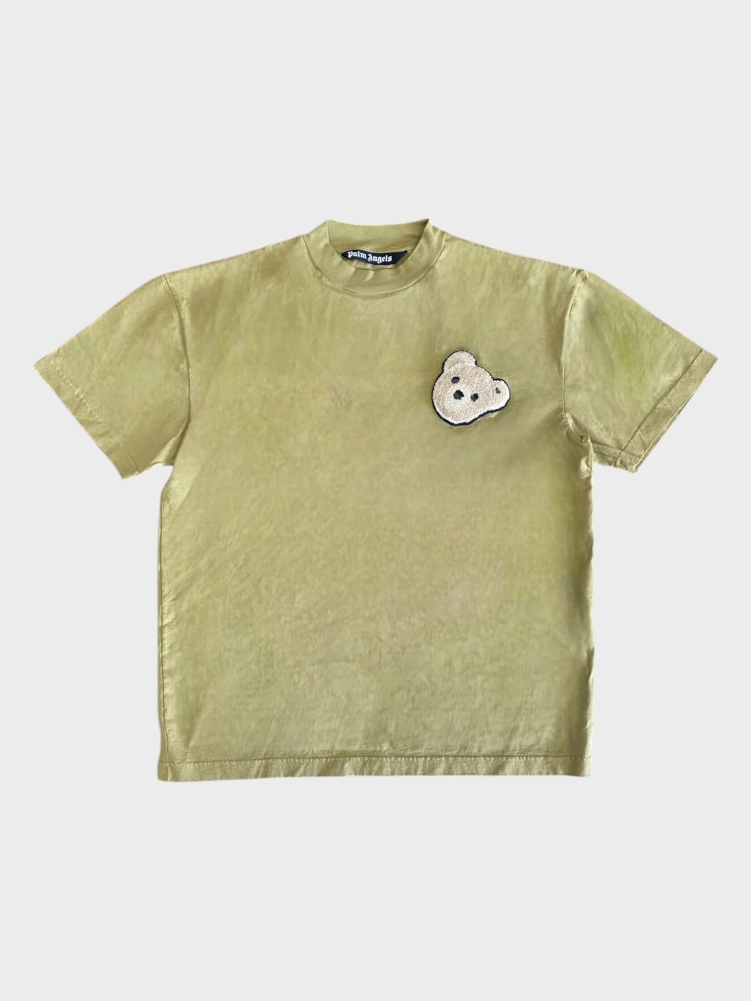Palm Angels Bear Short Sleeve Tee Khaki White - Supplied FashionPalm Angels