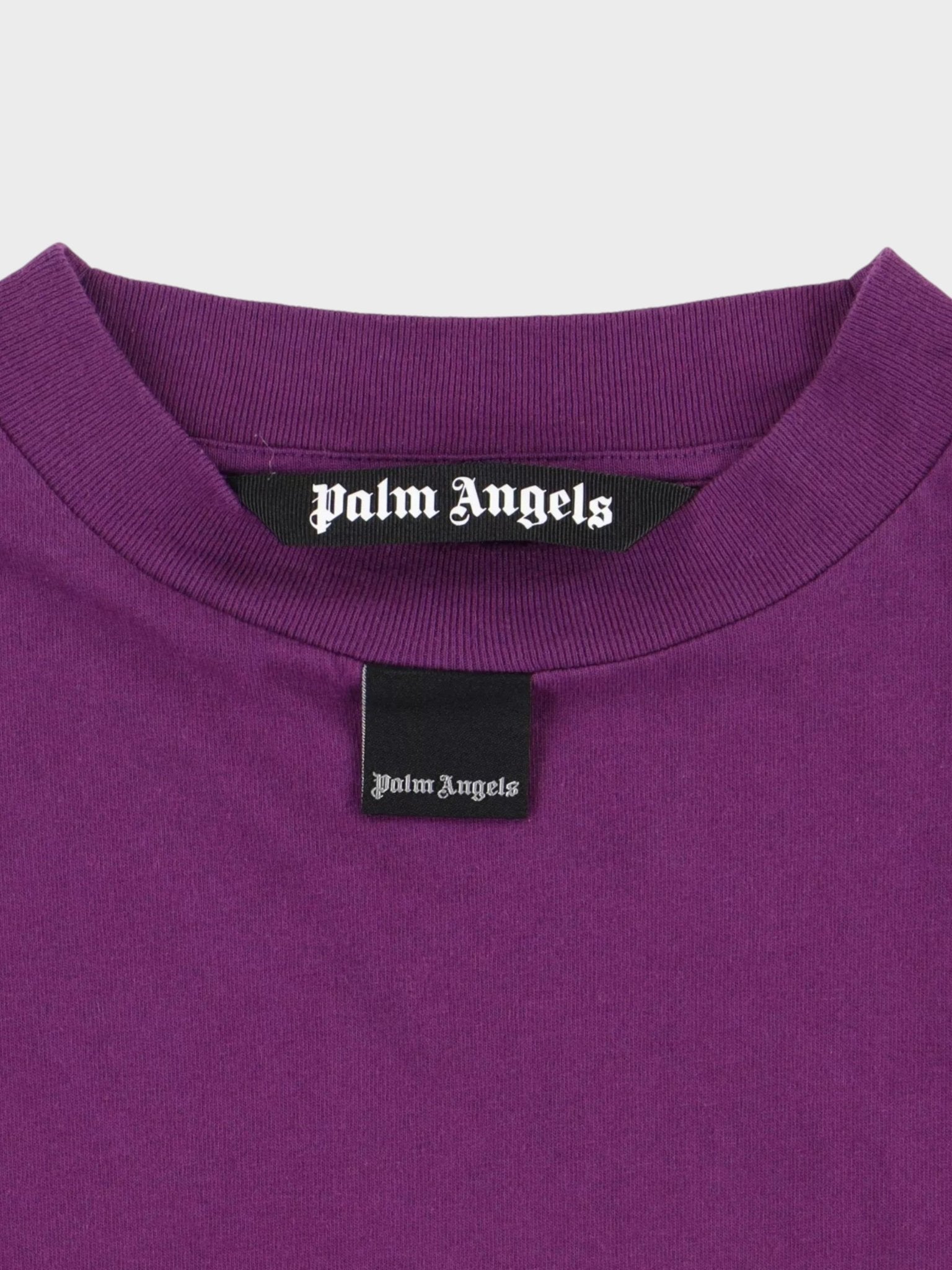 Palm Angels Blurry Logo Over Tee Purple - Supplied FashionPalm Angels