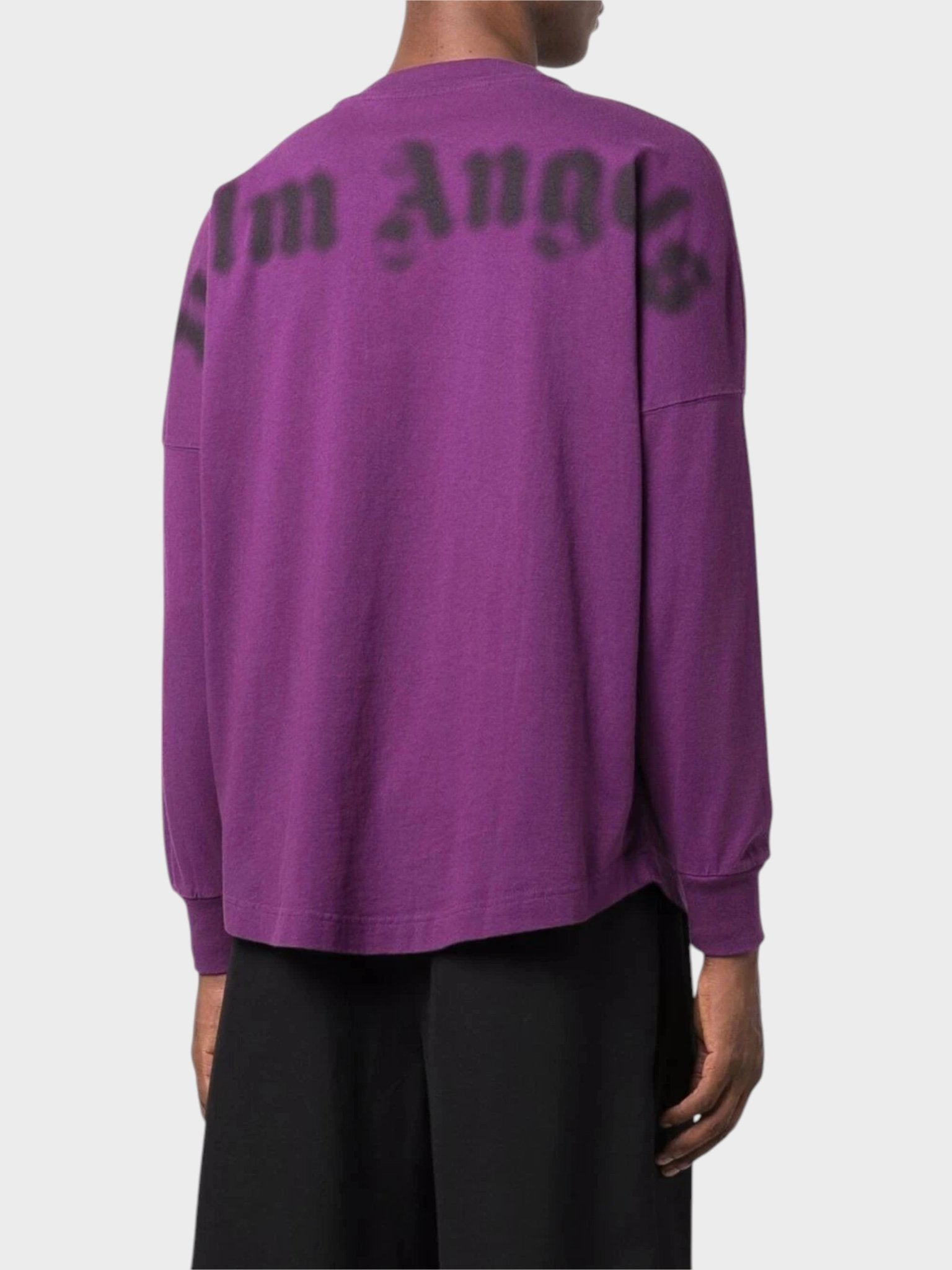Palm Angels Blurry Logo Over Tee Purple - Supplied FashionPalm Angels