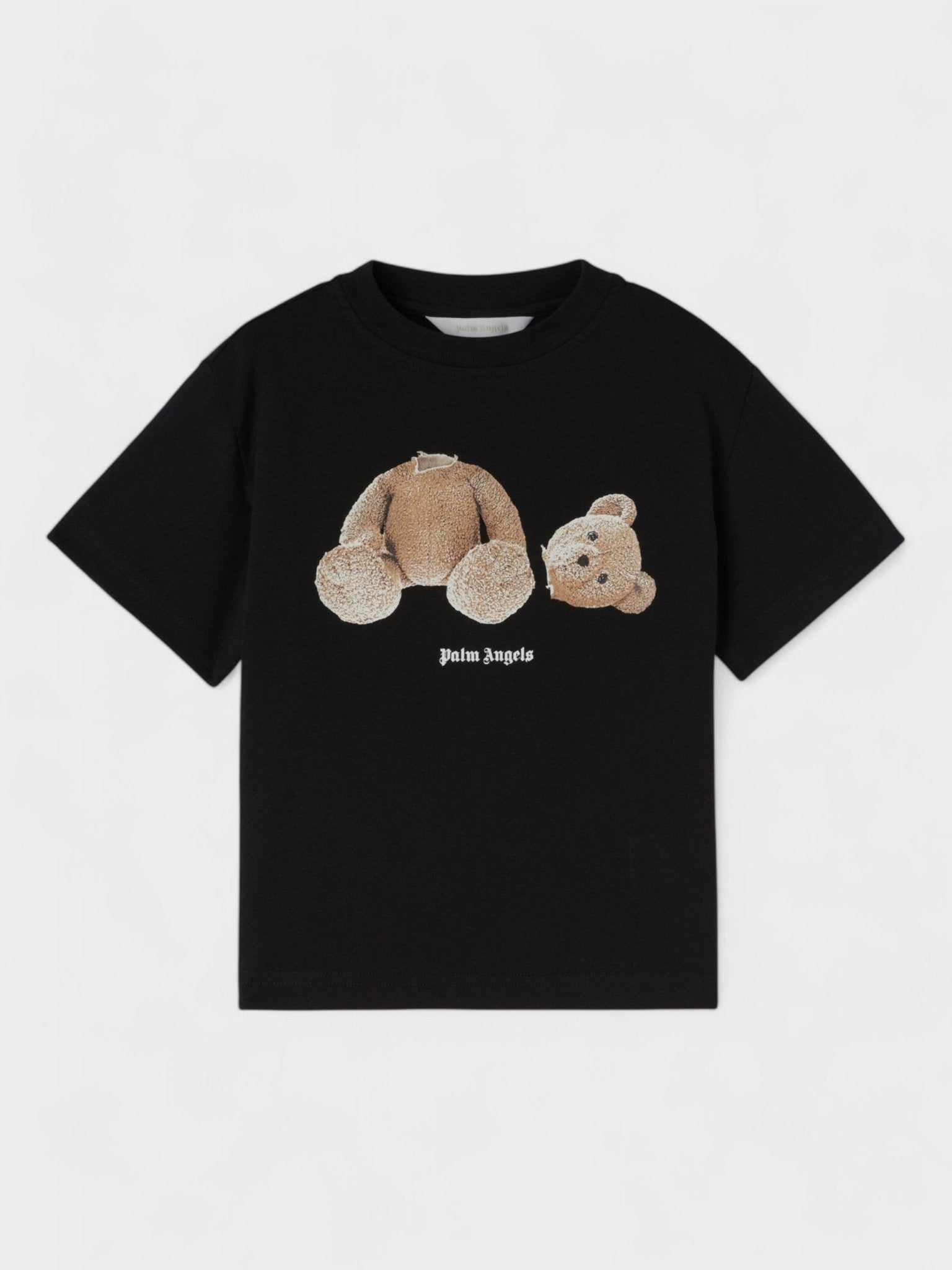 Palm Angels Boys Bear T Shirt Black Brown - Supplied FashionPalm Angels