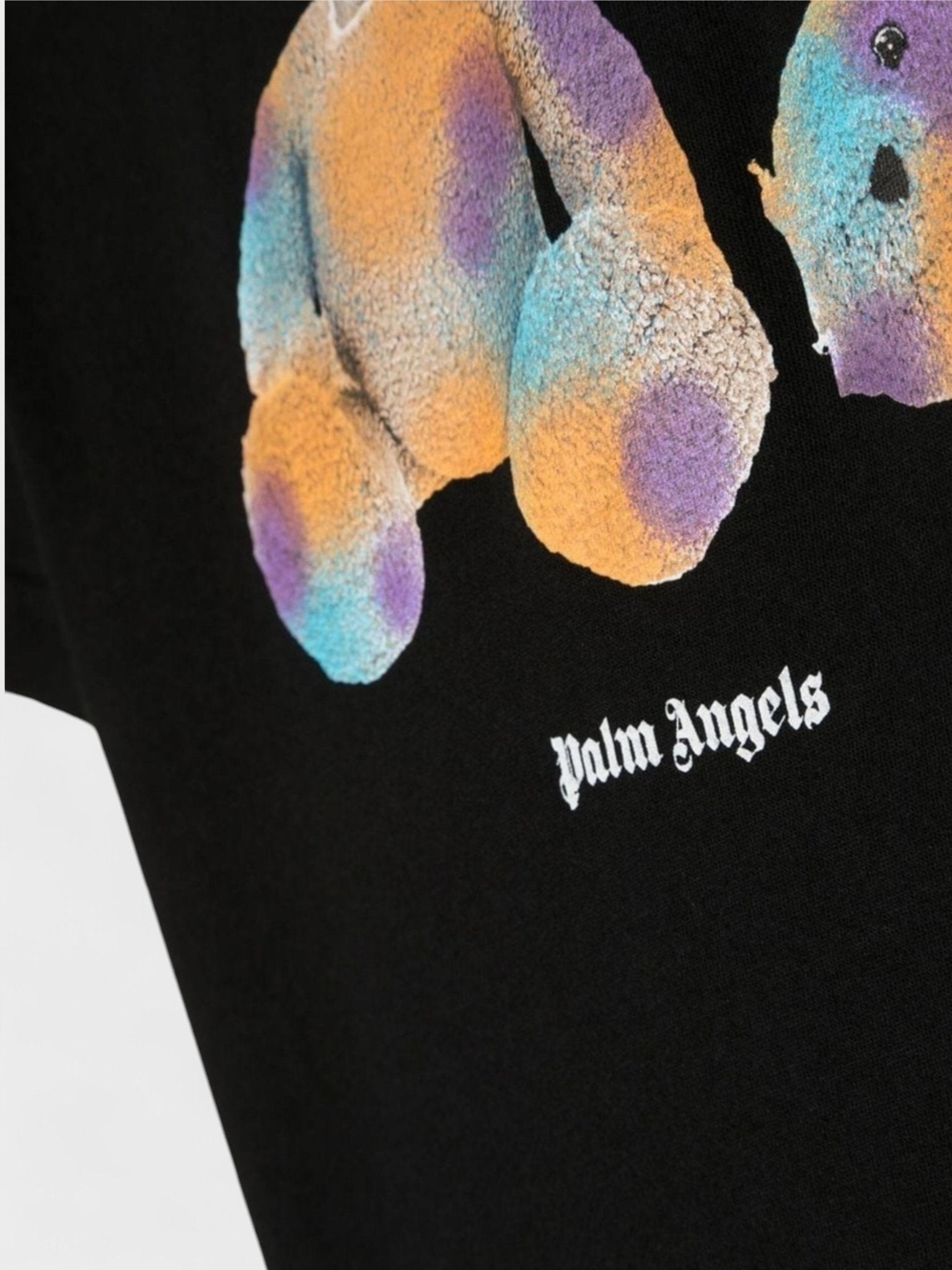 Palm Angels Boys Pop Bear T Shirt Black Turquoise - Supplied FashionPalm Angels