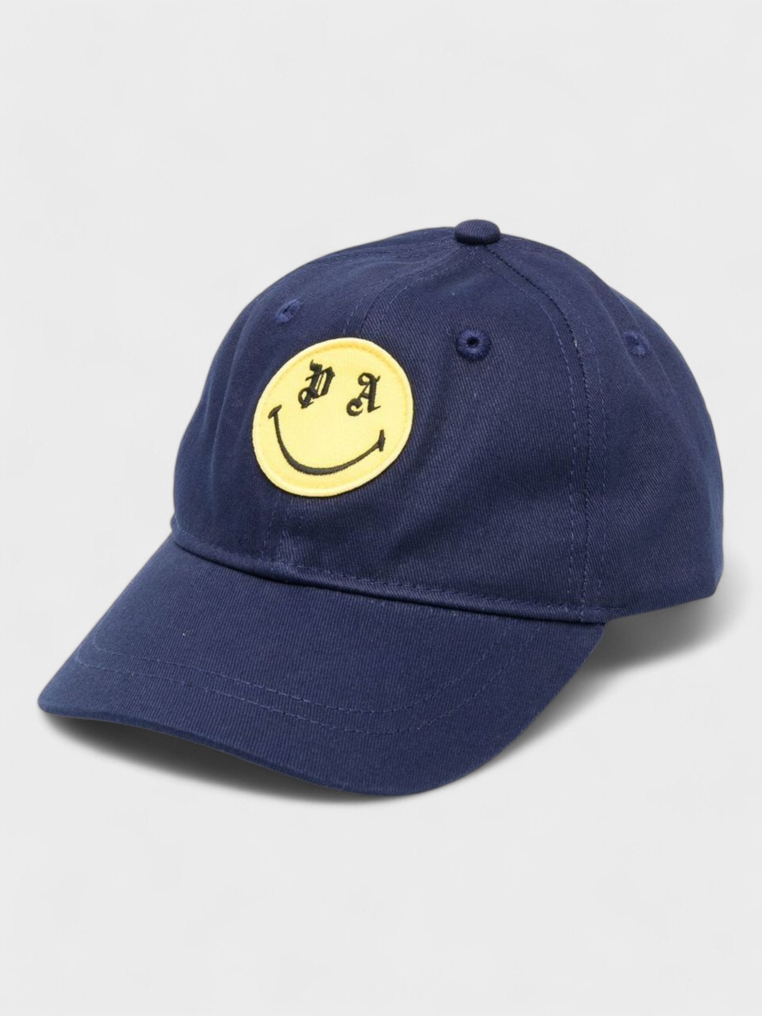 Palm Angels Boys Smiley Baseball Cap Navy Blue - Supplied FashionPalm Angels