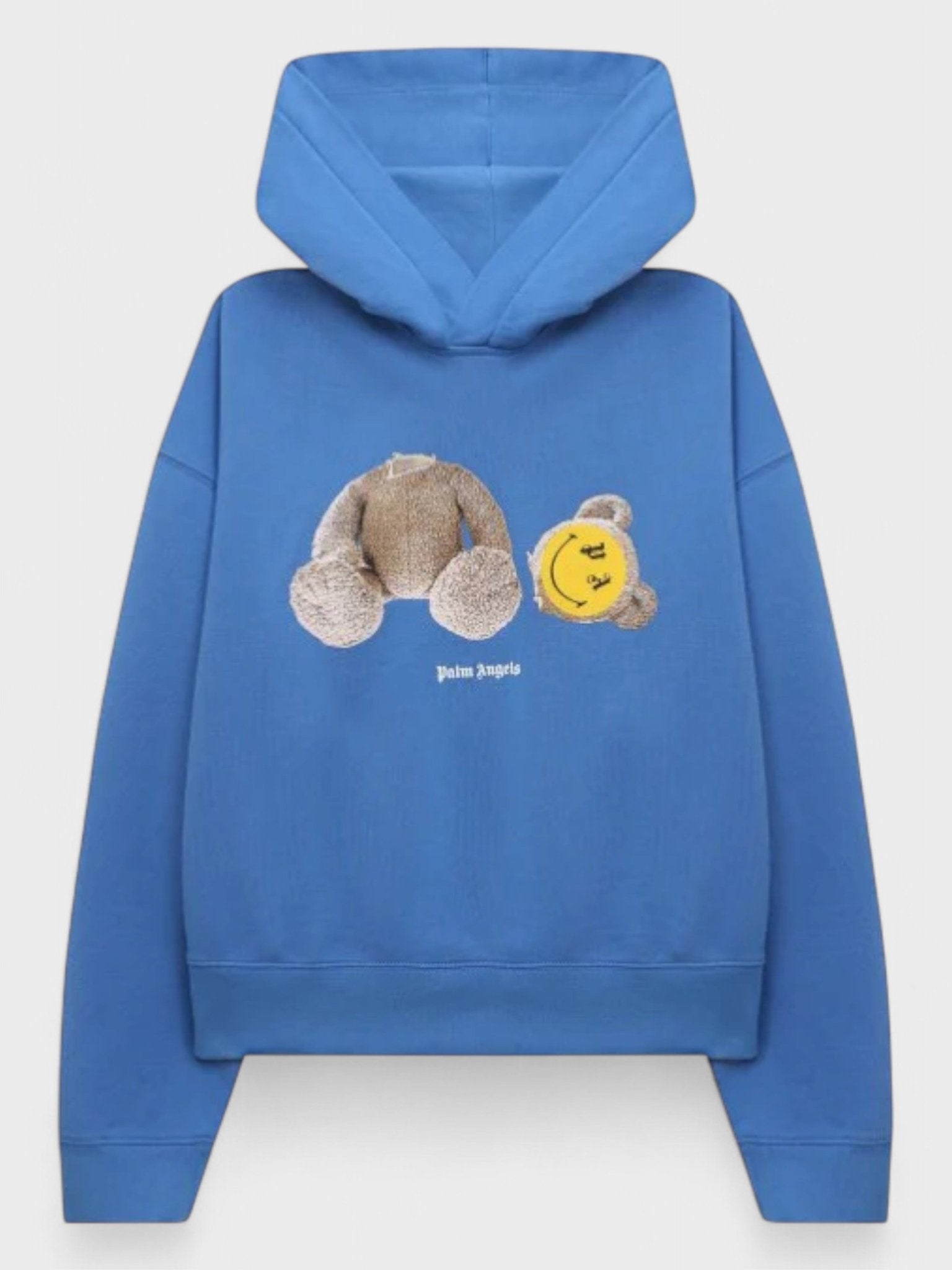 Palm Angels Boys Smiley Bear Hoodie Blue - Supplied FashionPalm Angels