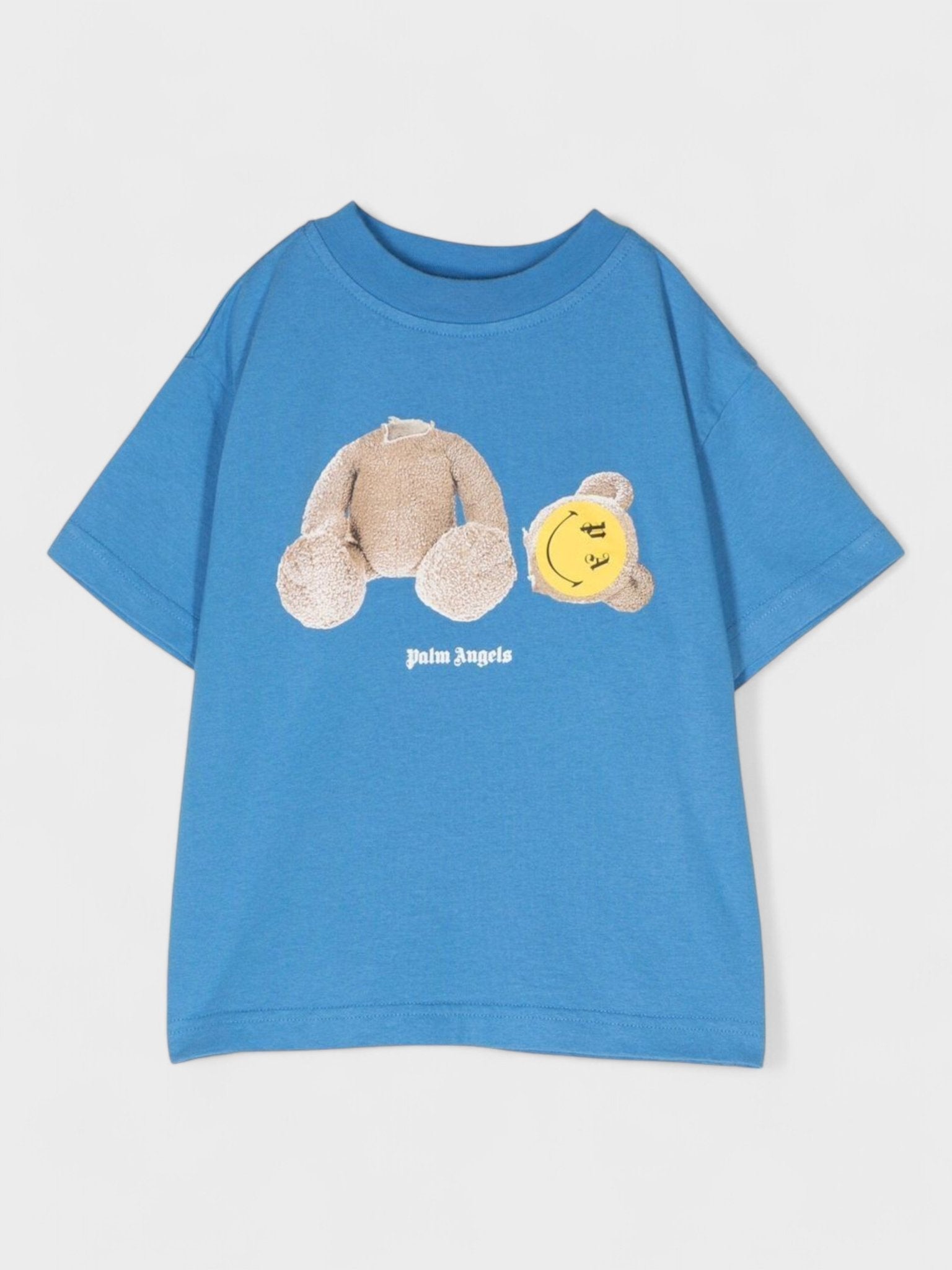 Palm Angels Boys Smiley Bear Shirt Blue - Supplied FashionPalm Angels