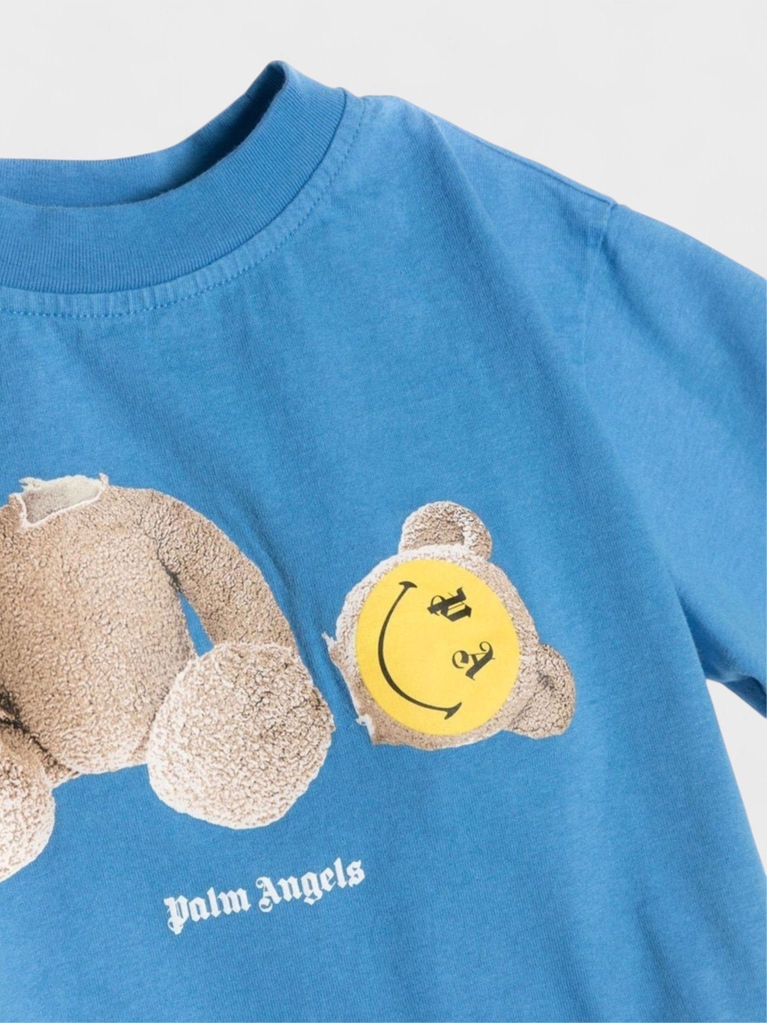 Palm Angels Boys Smiley Bear Shirt Blue - Supplied FashionPalm Angels