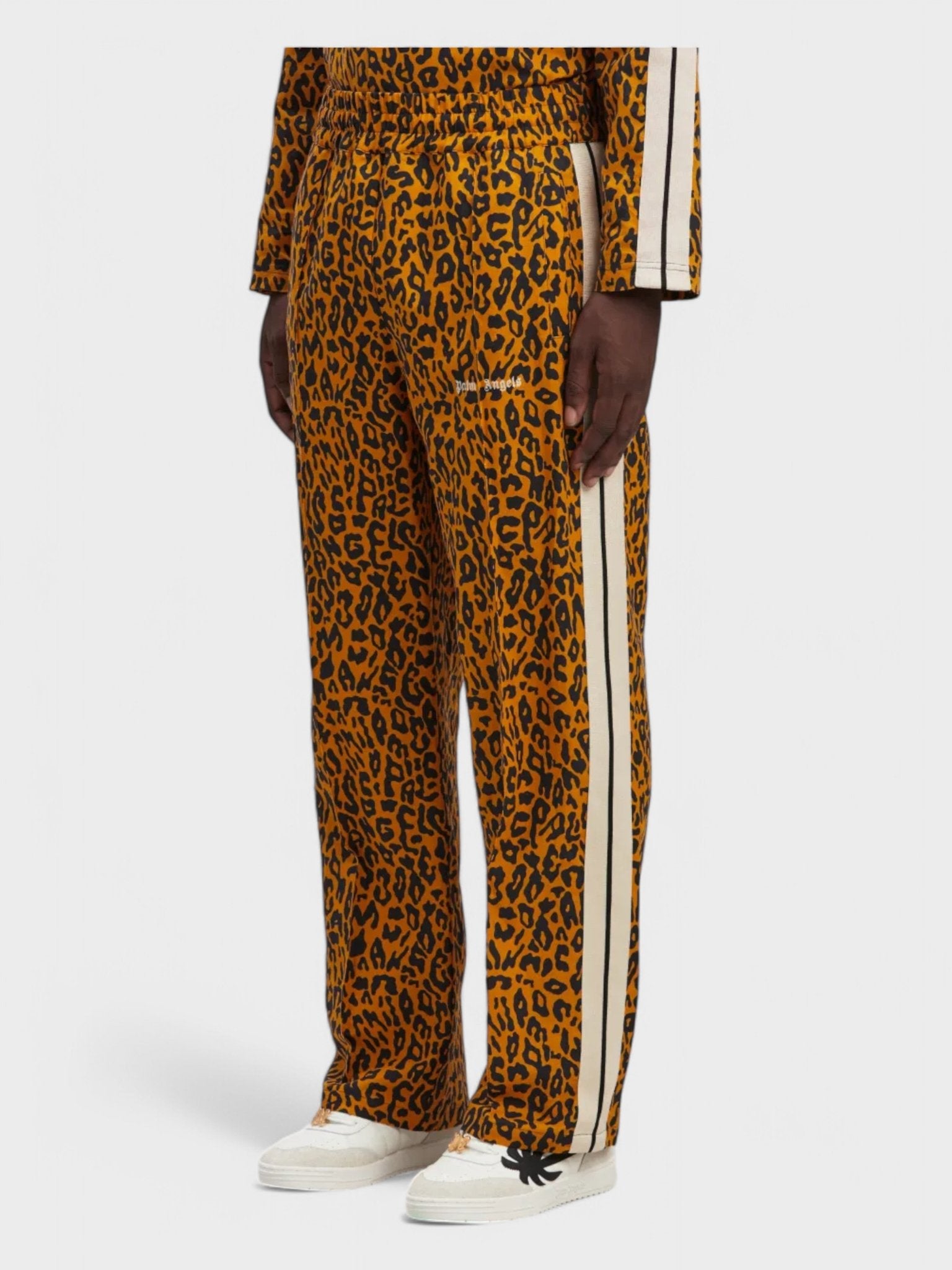 Palm Angels Cheetah Track Pants 'Orange/Black' - Supplied FashionPalm Angels