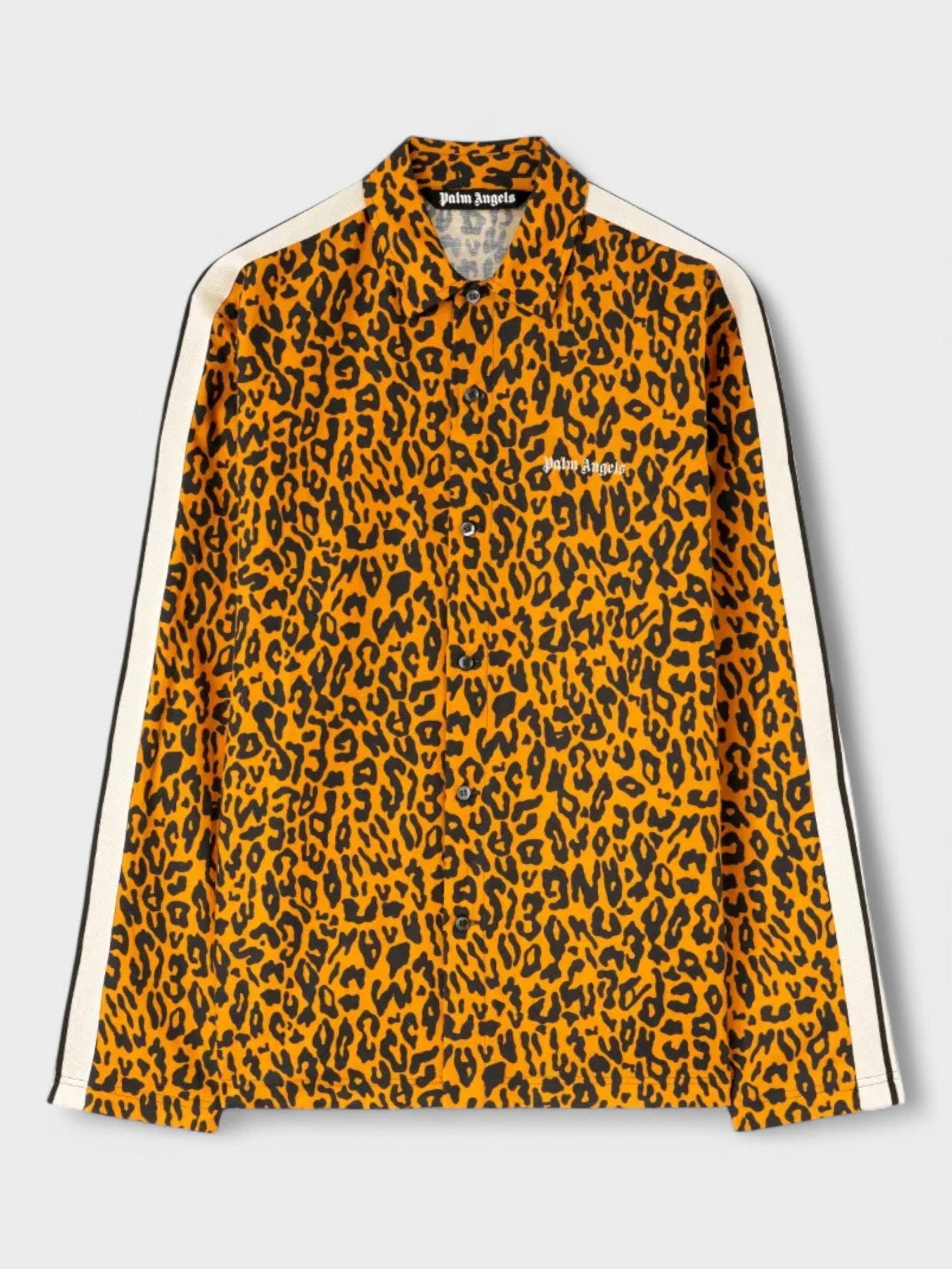 Palm Angels Cheetah Track Shirt 'Orange/Black' - Supplied FashionPalm Angels