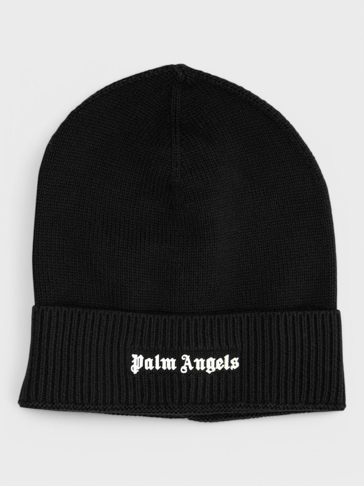 Palm Angels Classic Logo Beanie Black - Supplied FashionPALM ANGELS