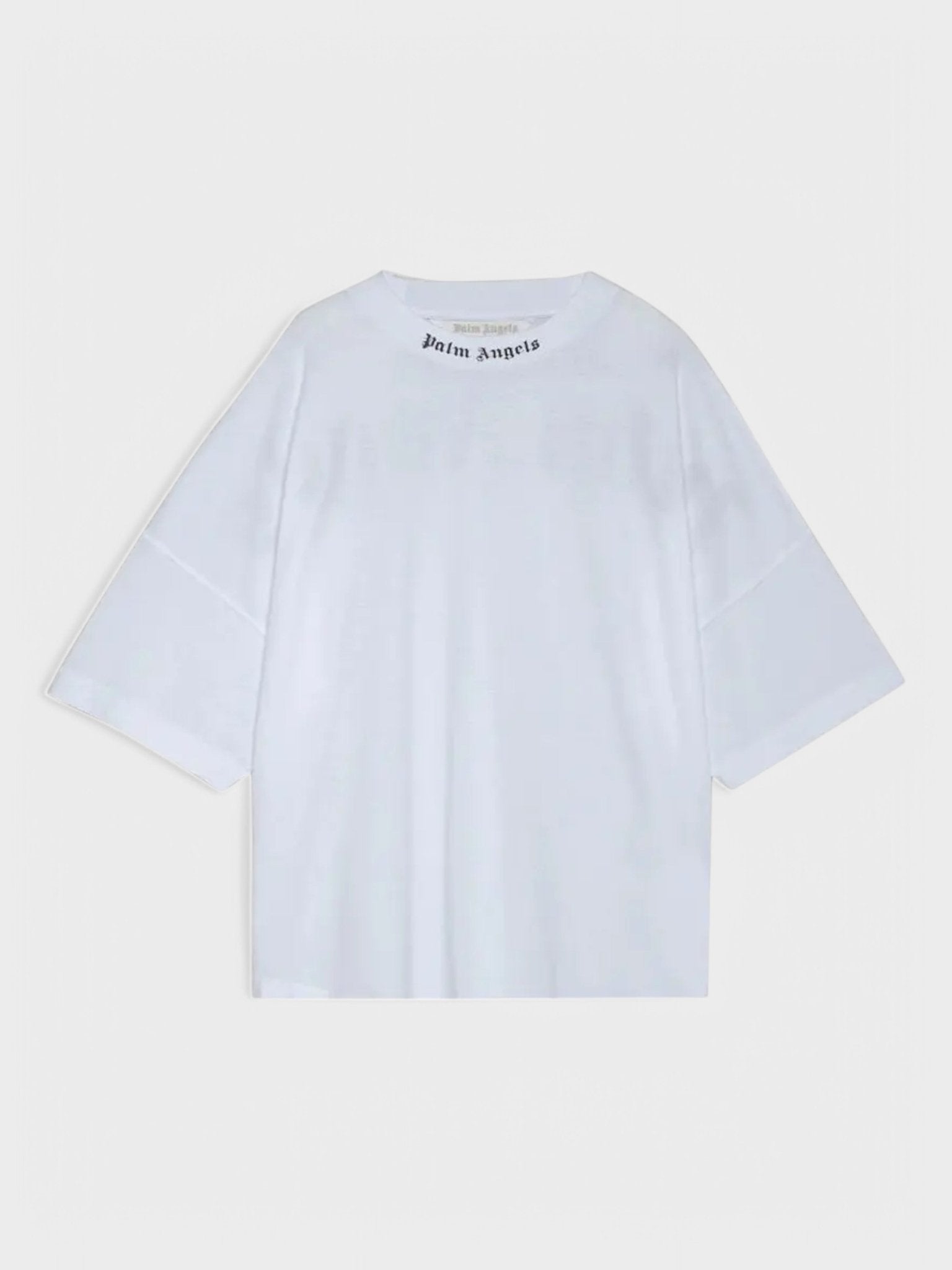 Palm Angels Classic Logo Over Tee White - Supplied FashionPALM ANGELS