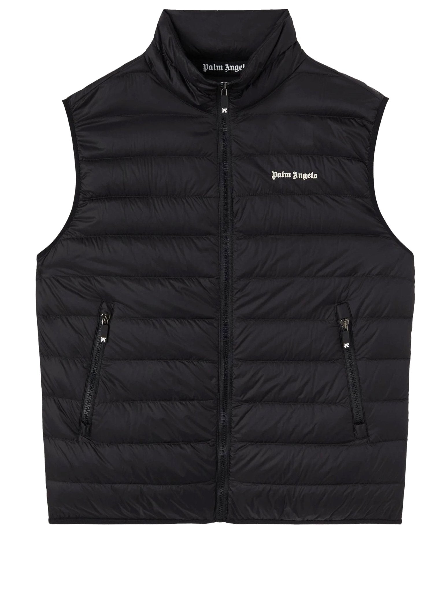 Palm Angels Classic Logo Print Padded Gilet - Supplied FashionPALM ANGELS