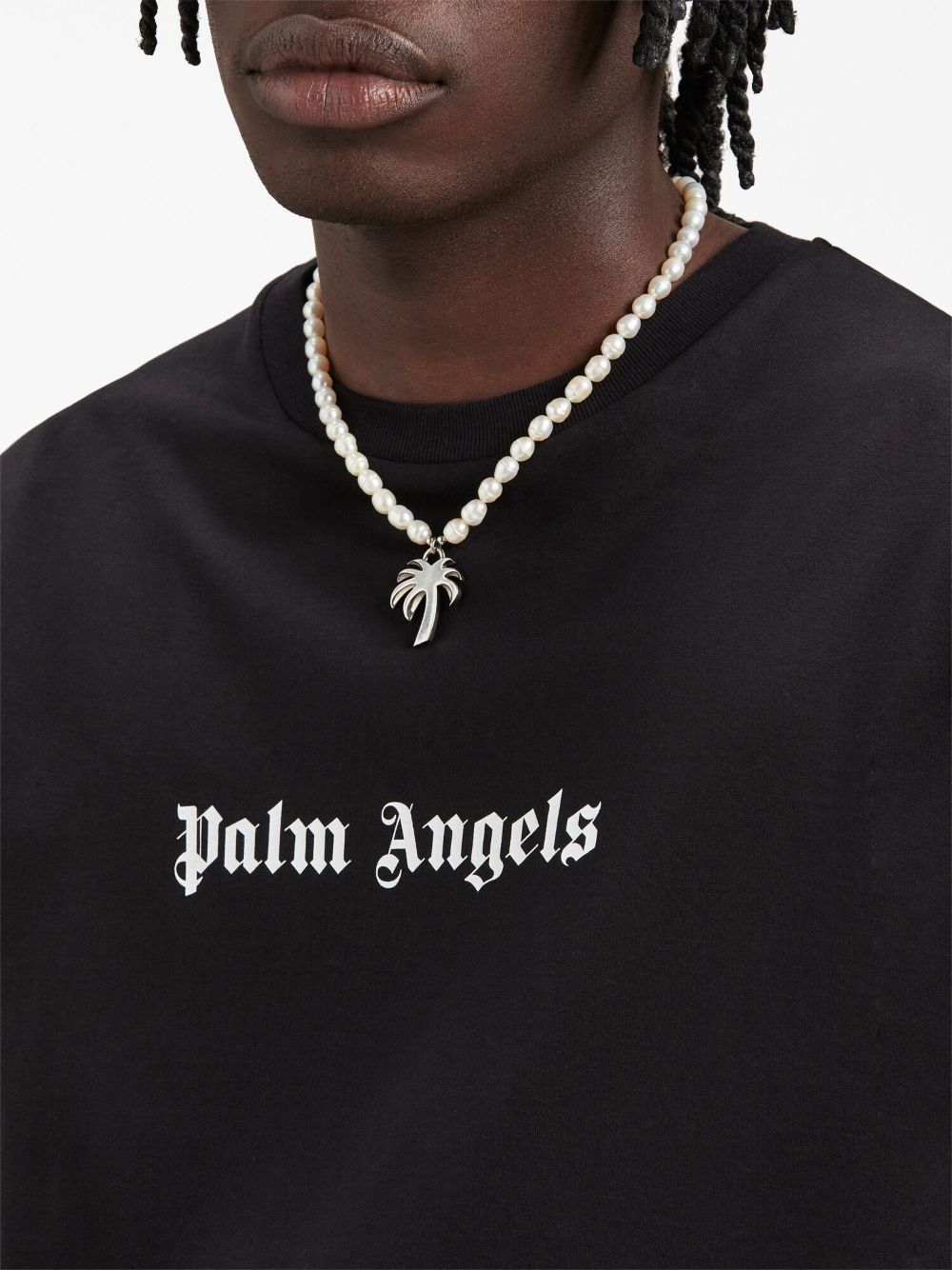 Palm Angels Classic Logo Slim T-Shirt 'Black' - Supplied FashionPalm Angels