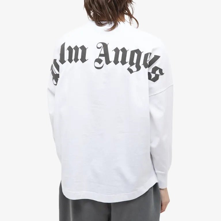 Palm Angels Classic Longsleeve Logo T-shirt White - Supplied FashionPalm Angels