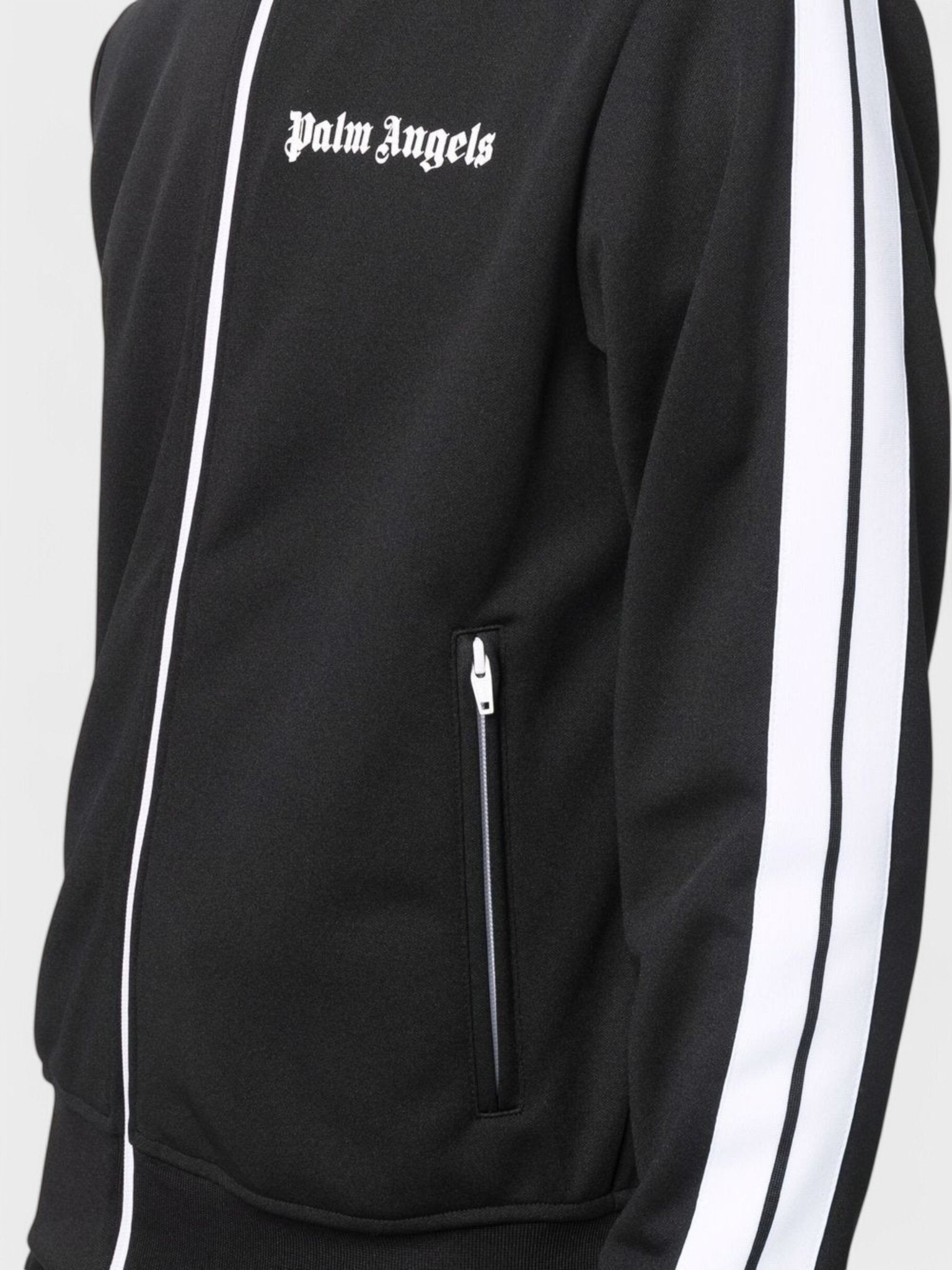 Palm Angels Classic Track Jacket Black White - Supplied FashionPALM ANGELS