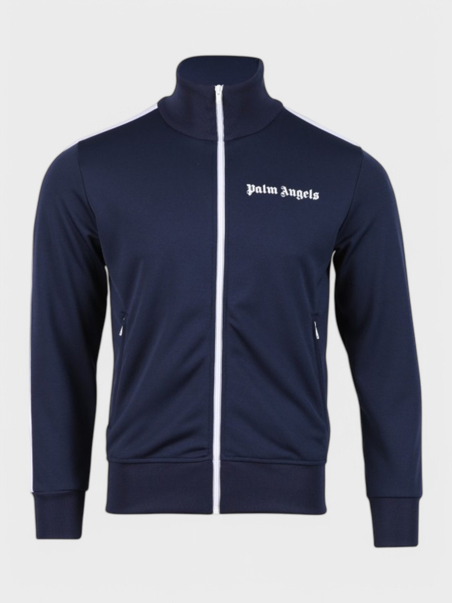 Palm Angels Classic Track Jacket Navy Blue/White - Supplied FashionPALM ANGELS