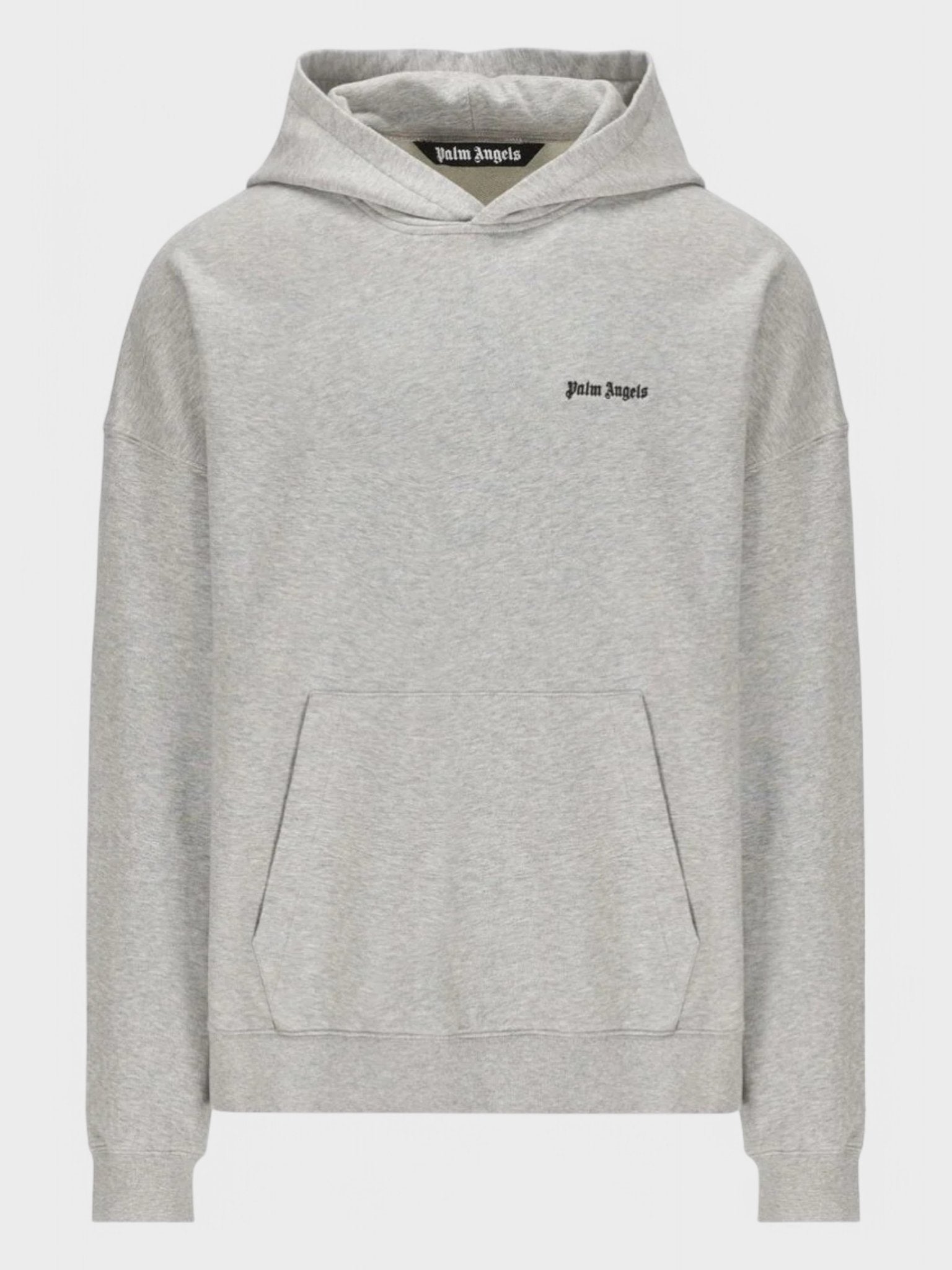 Palm Angels Embroidered - Logo Hoodie Grey - Supplied FashionPALM ANGELS