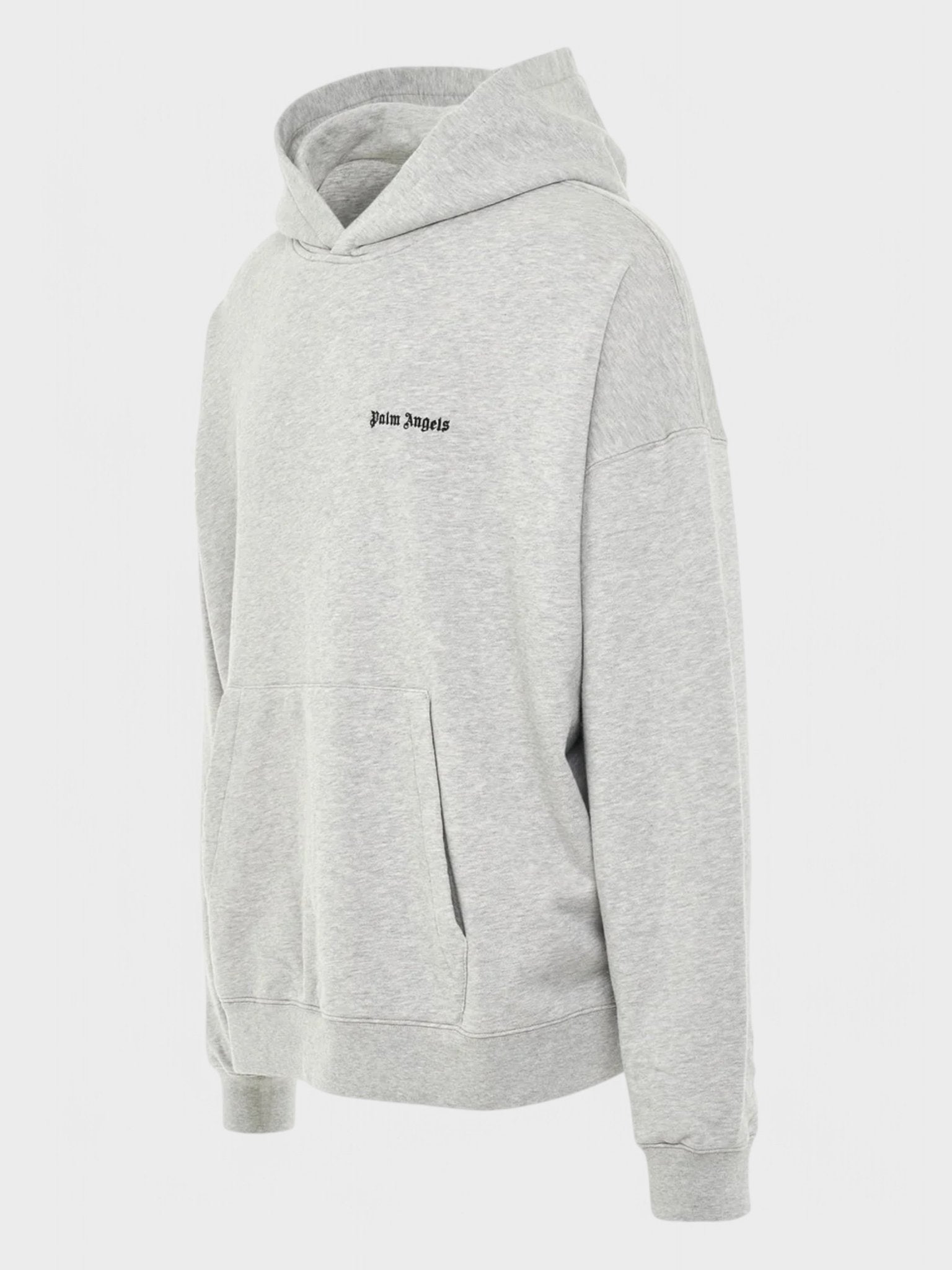 Palm Angels Embroidered Logo Hoodie 'Melange Grey' - Supplied FashionPalm Angels