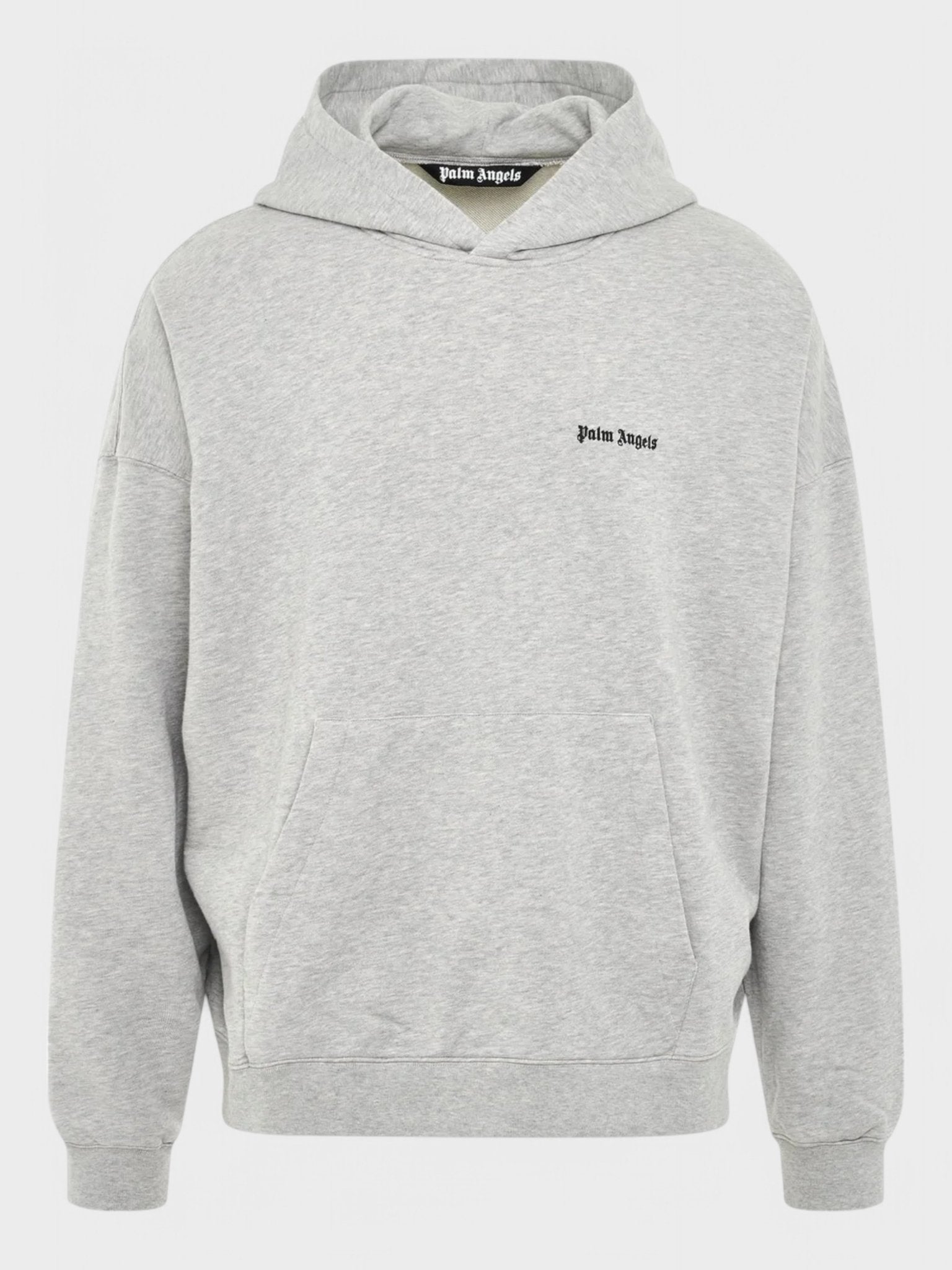 Palm Angels Embroidered Logo Hoodie 'Melange Grey' - Supplied FashionPalm Angels