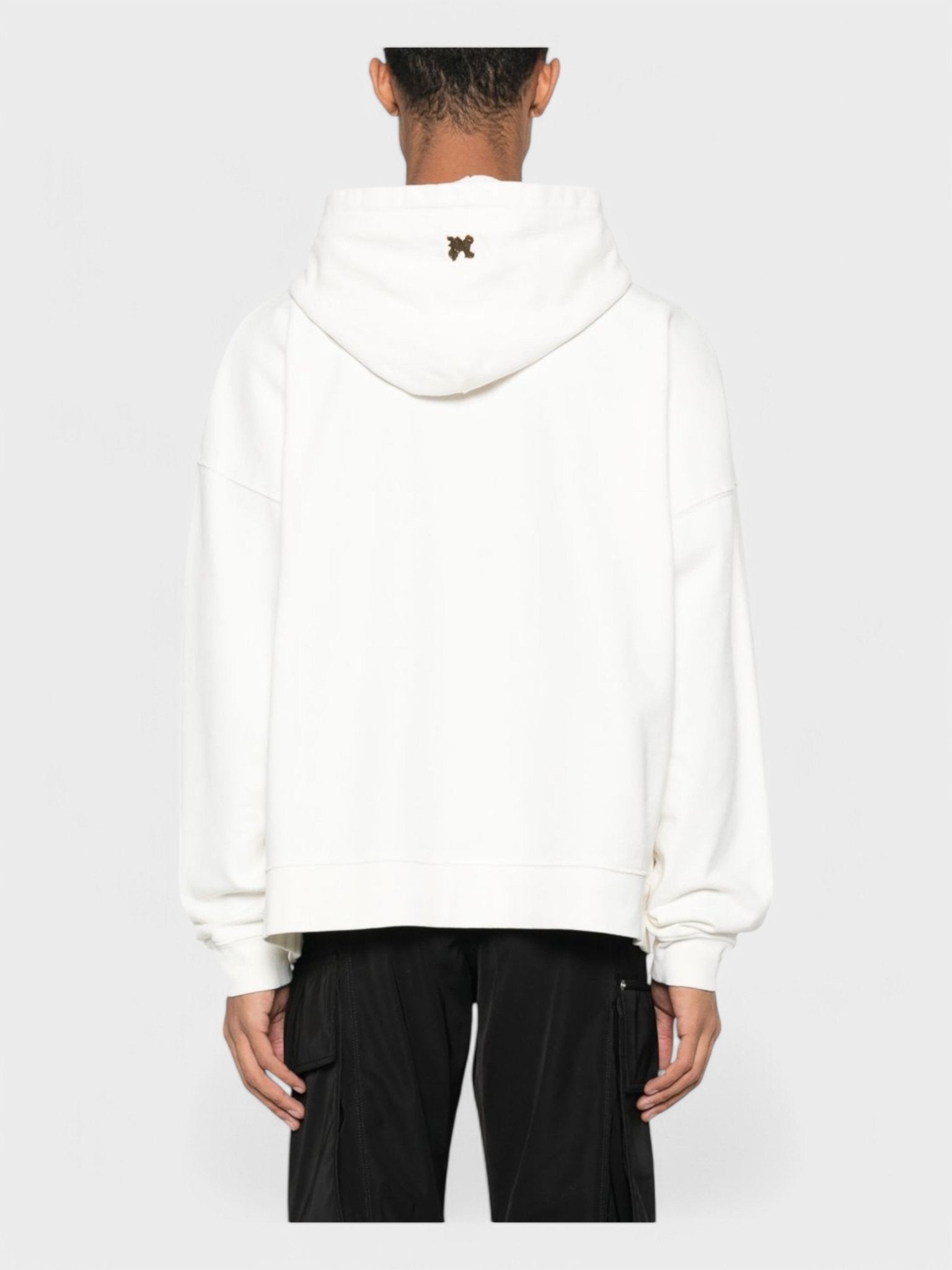 Palm Angels Foggy Hoodie 'Off White/Black' - Supplied FashionPalm Angels