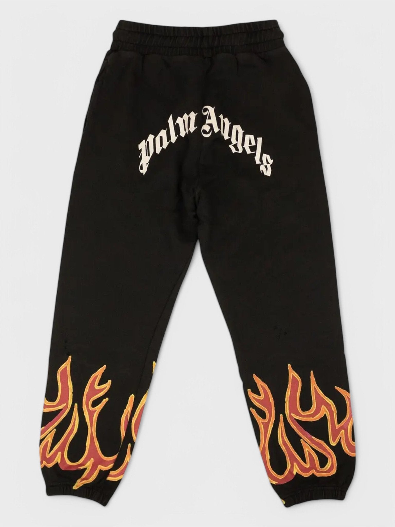 Palm Angels Gd Graffiti Flames Sweatpants Black/Red - Supplied FashionPALM ANGELS