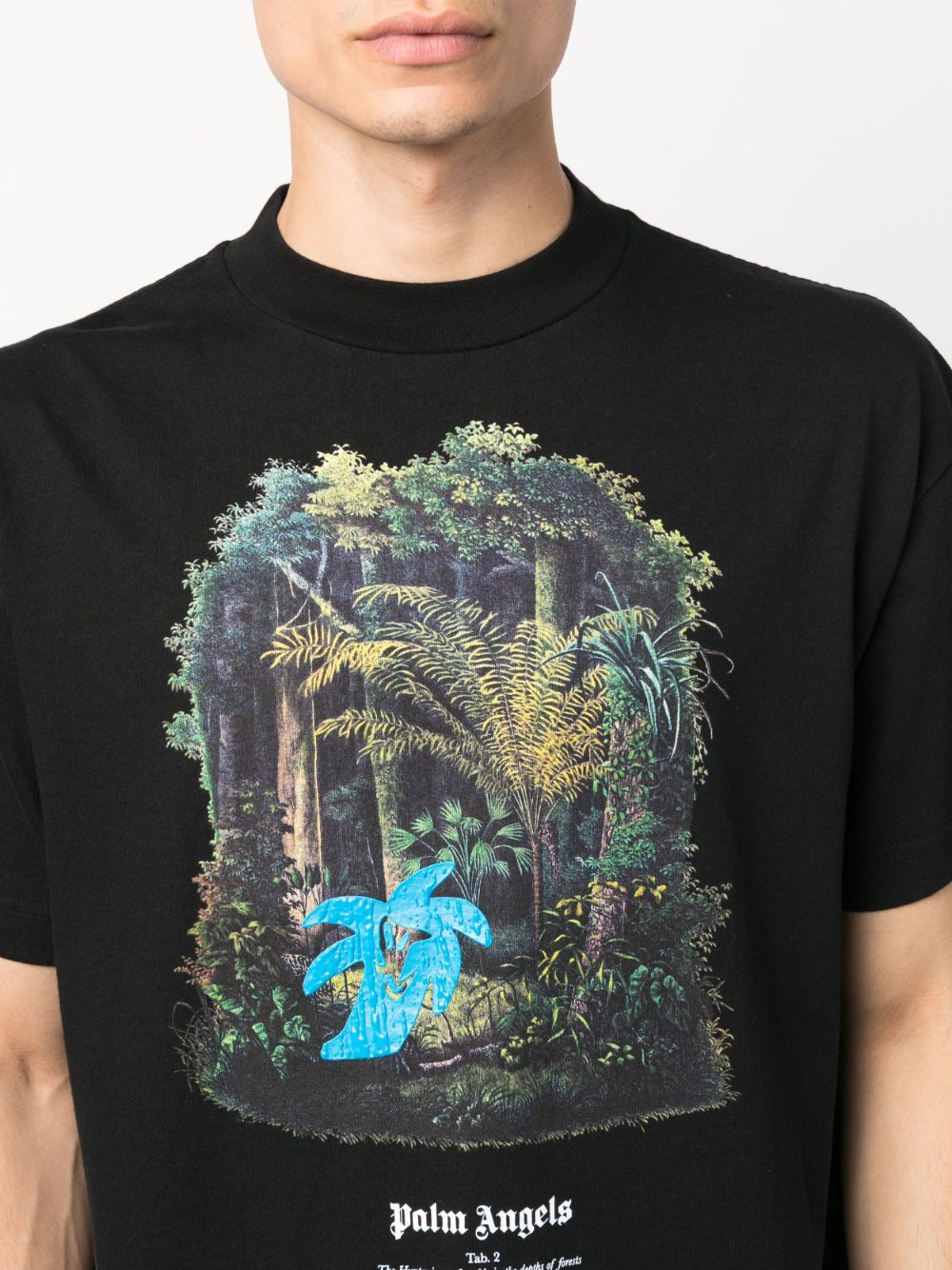 Palm Angels Hunting In The Forest T Shirt Black - Supplied FashionPALM ANGELS