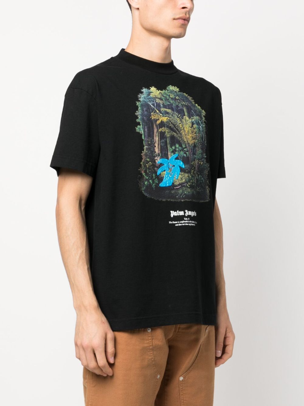 Palm Angels Hunting In The Forest T Shirt Black - Supplied FashionPALM ANGELS