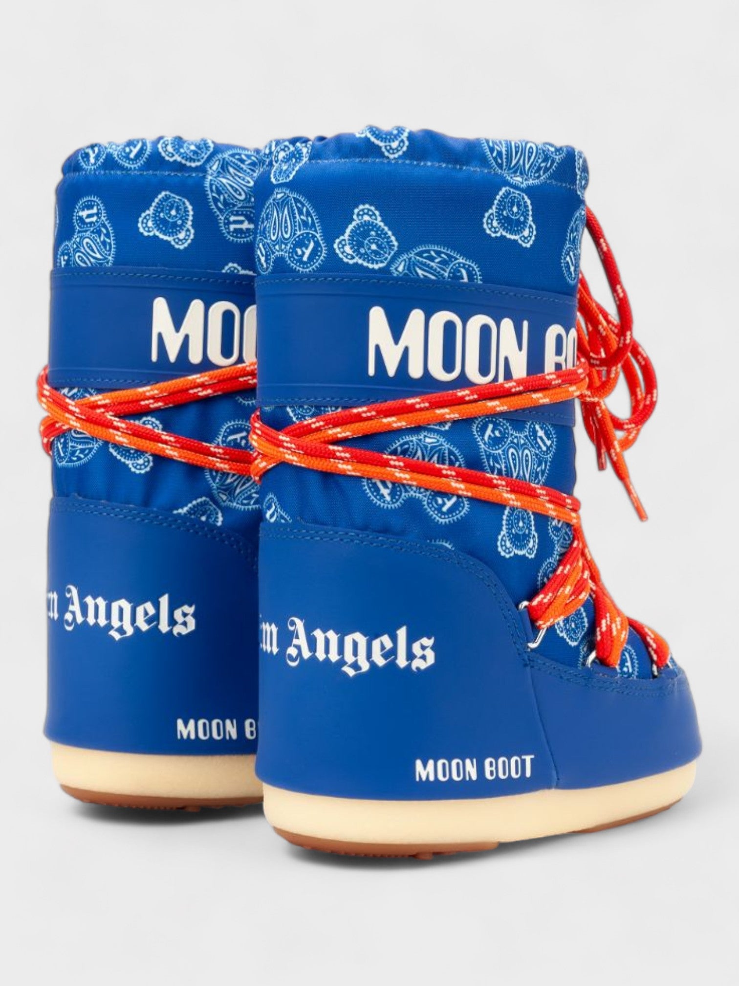 Palm Angels Icon Junior Paisley Bear-Print Moon Boots - Supplied LuxuryPalm Angels