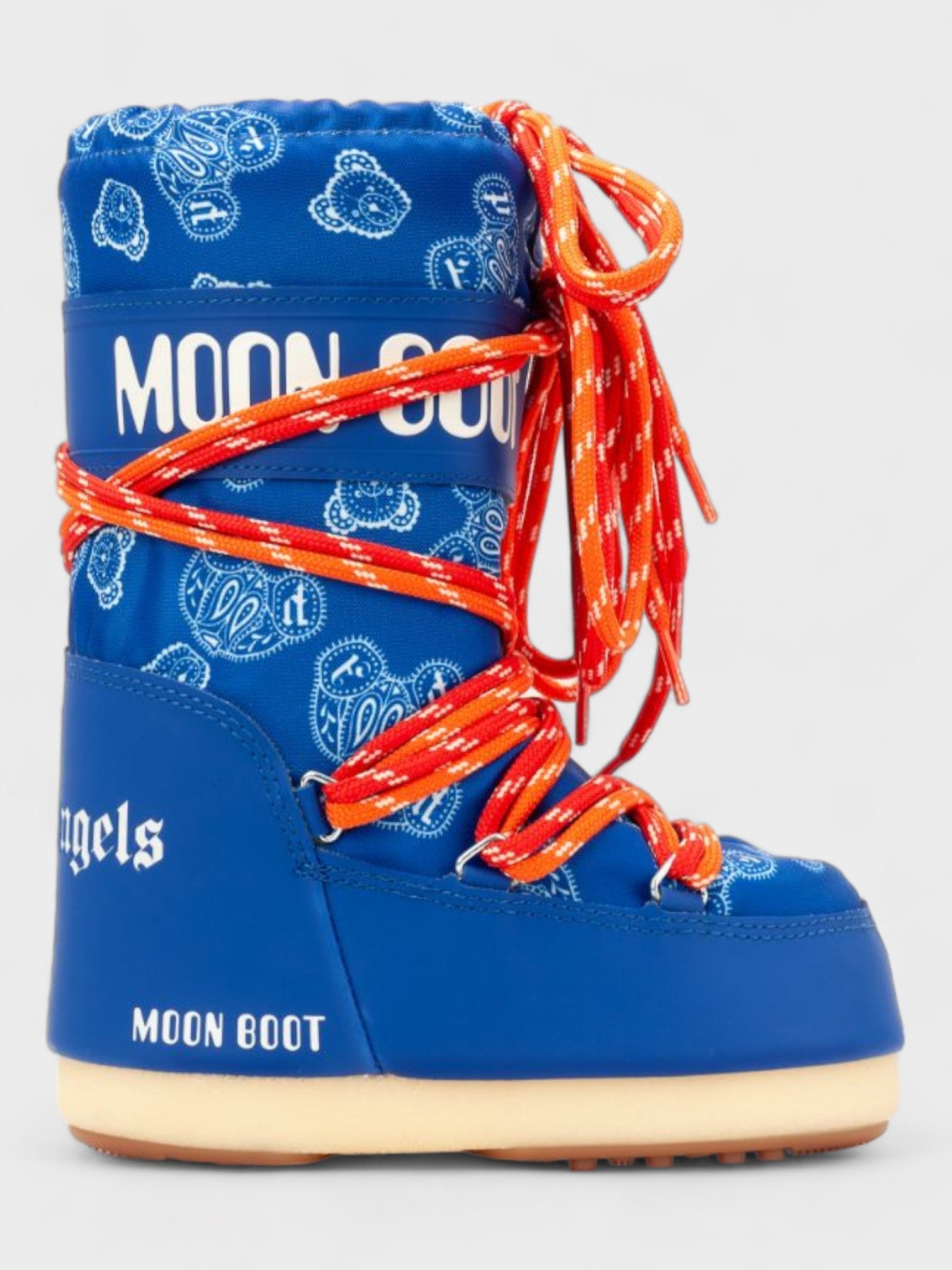 Palm Angels Icon Junior Paisley Bear-Print Moon Boots - Supplied LuxuryPalm Angels