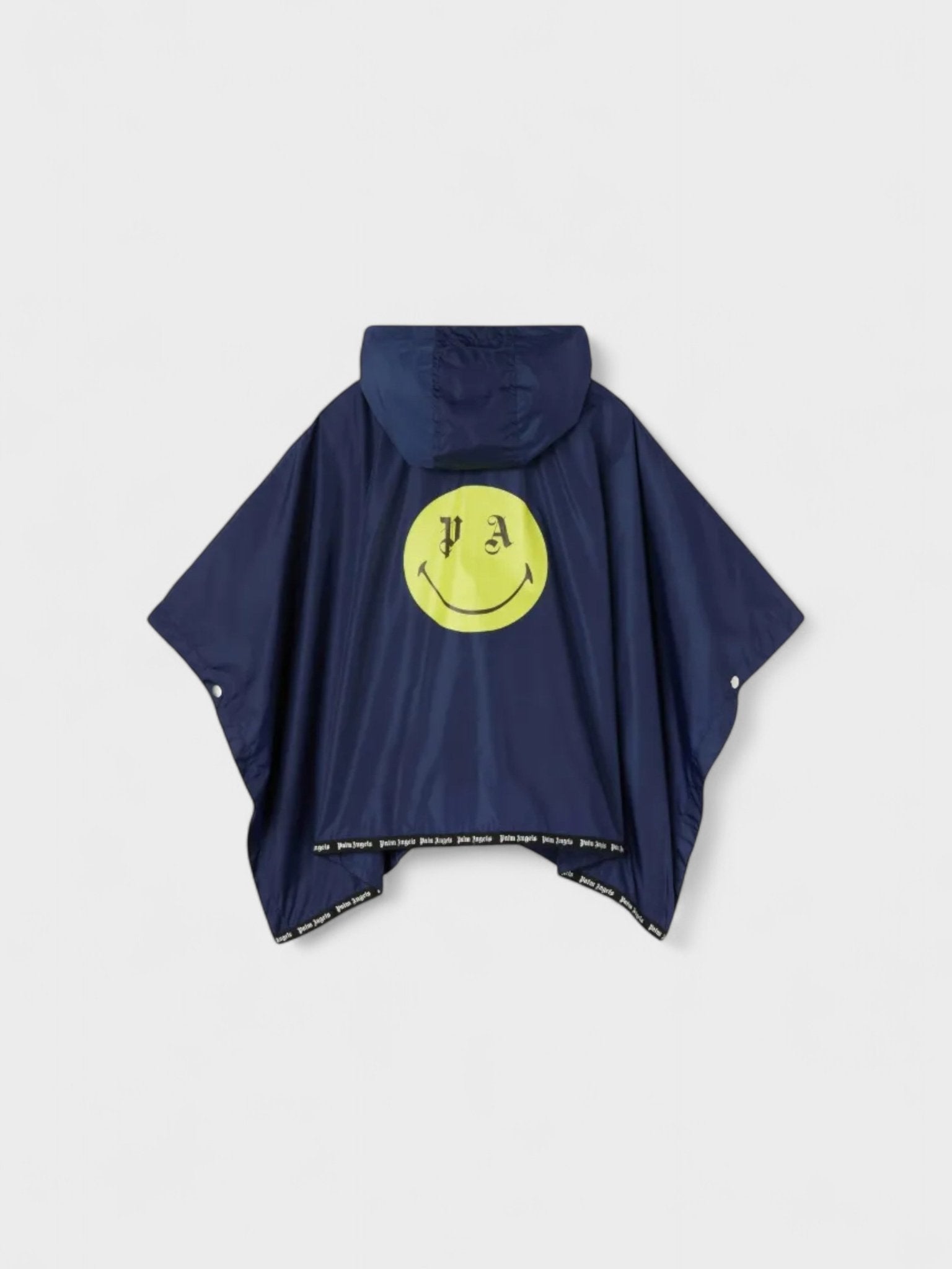 Palm Angels Kids Smiley Motif Hooded Poncho Jacket - Supplied FashionPalm Angels