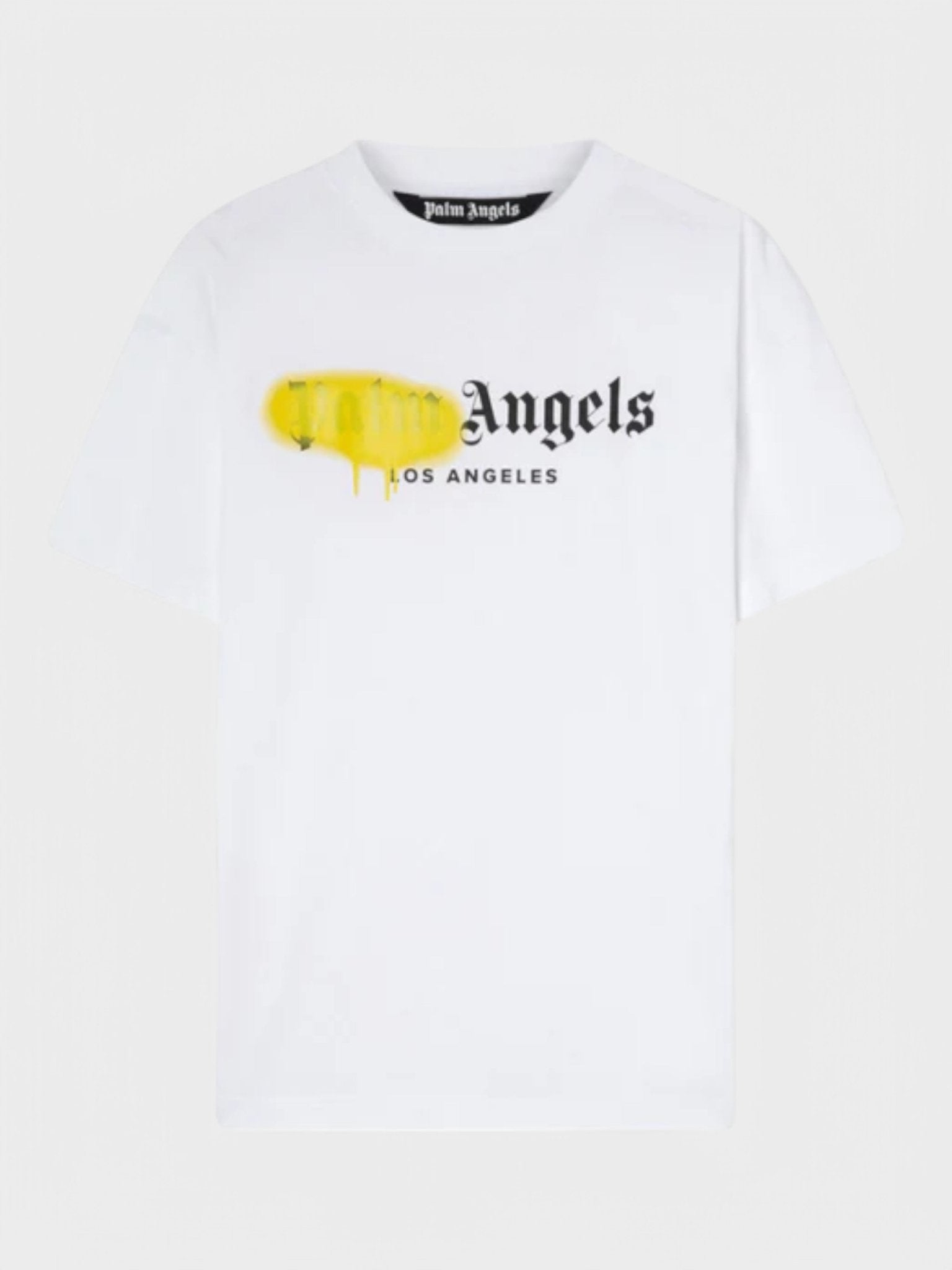 Palm Angels La Spray Logo T-Shirt White - Supplied FashionPALM ANGELS